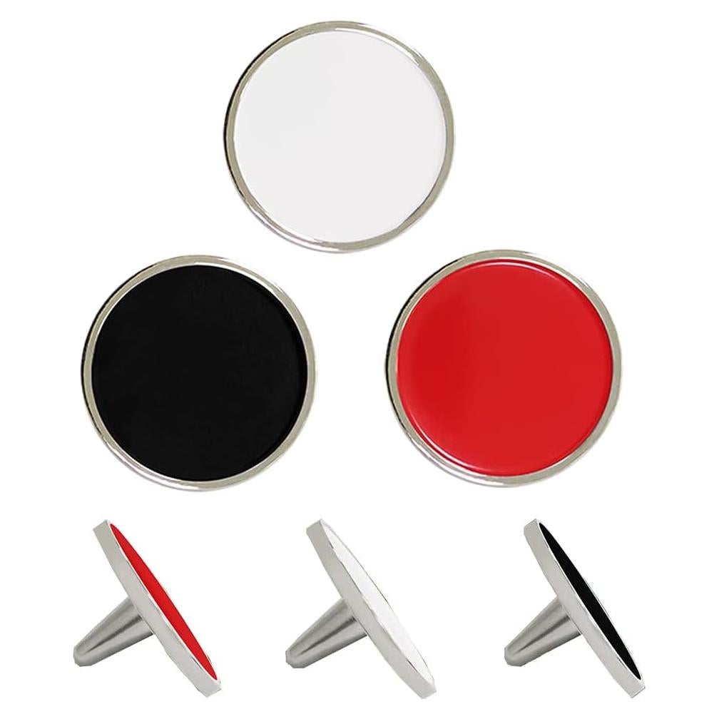 Marcadores de Pelotas de Golf PINMEI 3 Pcs Aleación Zinc Multicolor