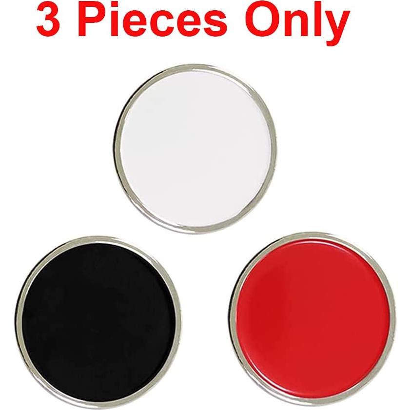 Marcadores de Pelotas de Golf PINMEI 3 Pcs Aleación Zinc Multicolor