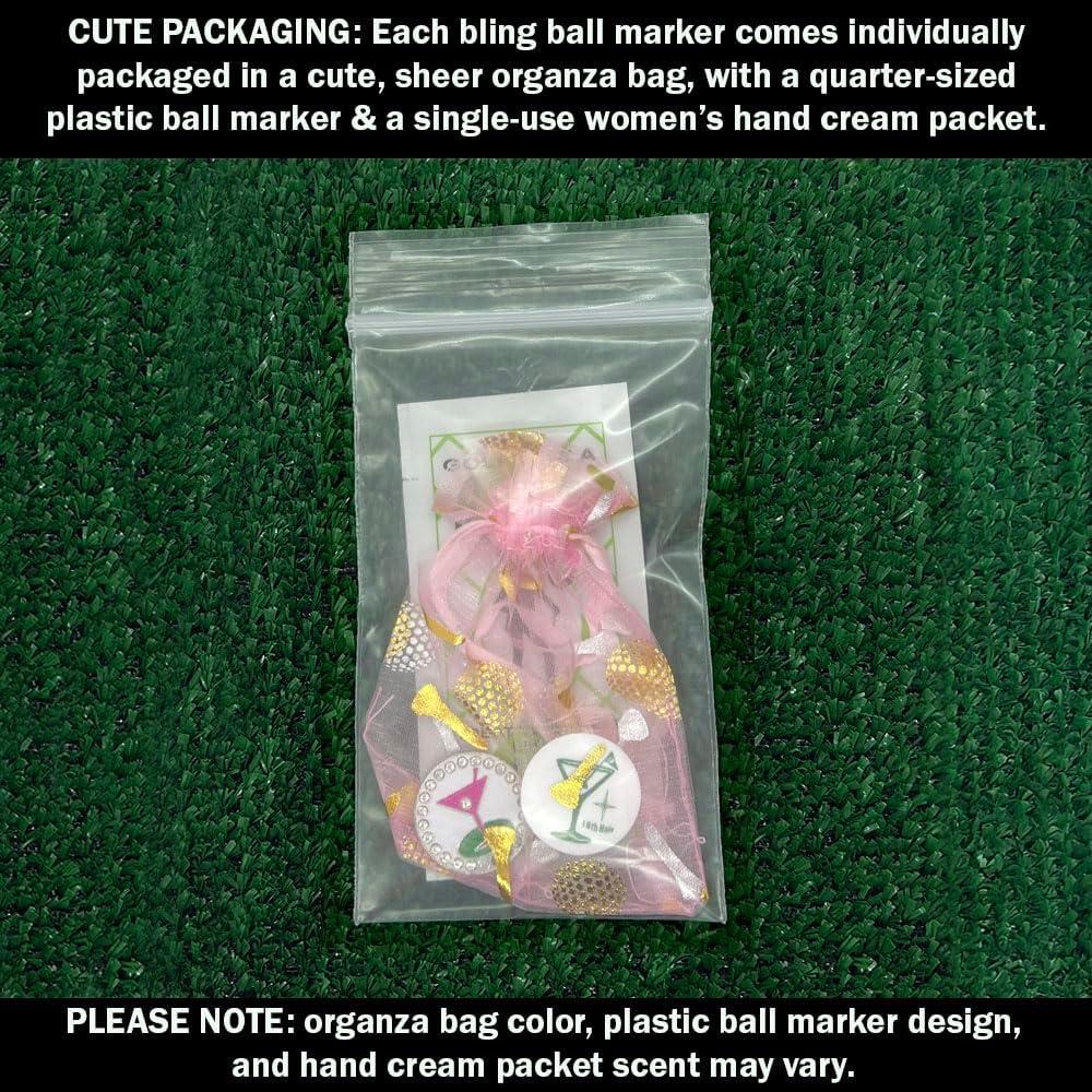 Marcador de Pelota de Golf Bling Giggle Golf con Clip Magnético