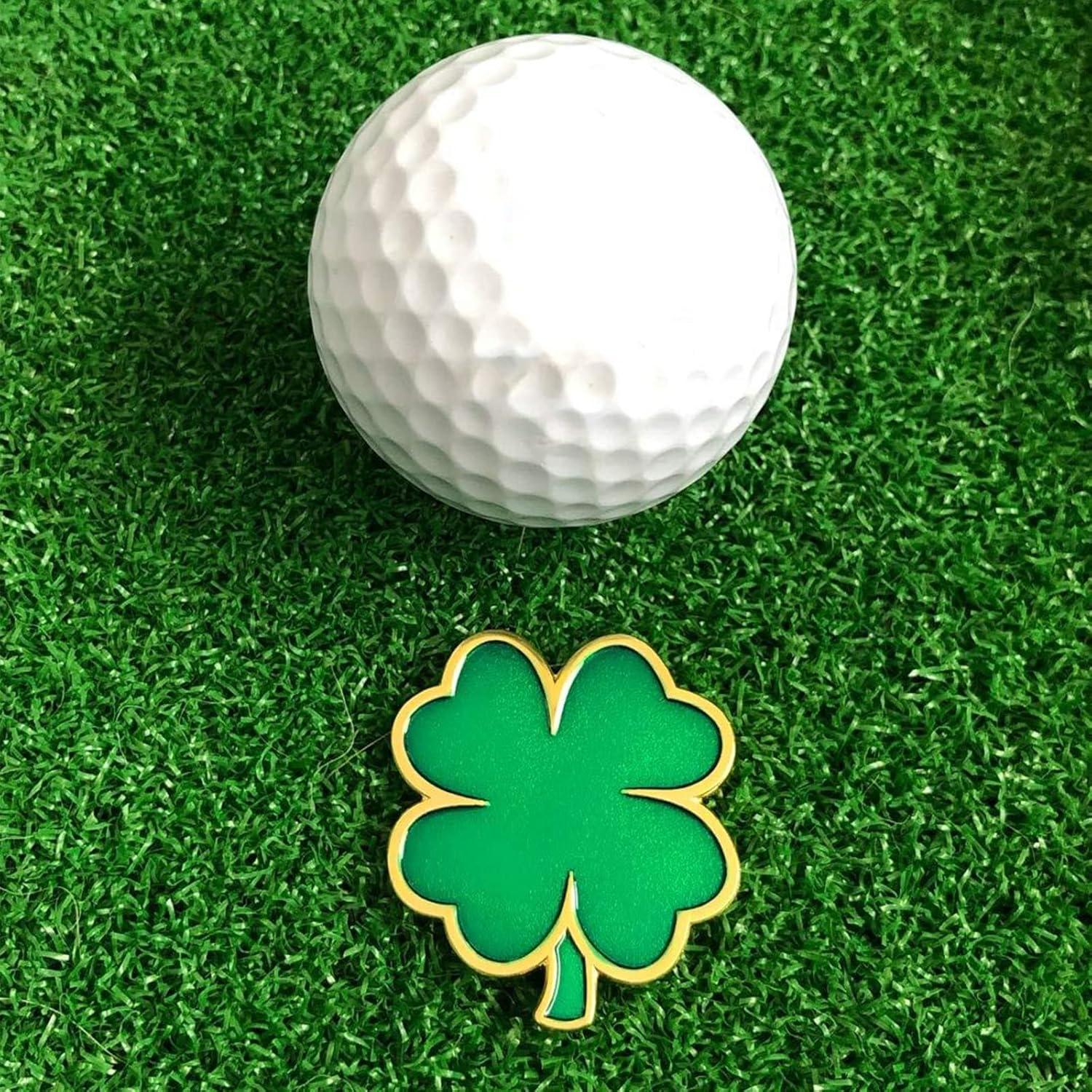 Marcadores de Pelotas de Golf UNYNY Trébol de Cuatro Hojas 2 Pcs