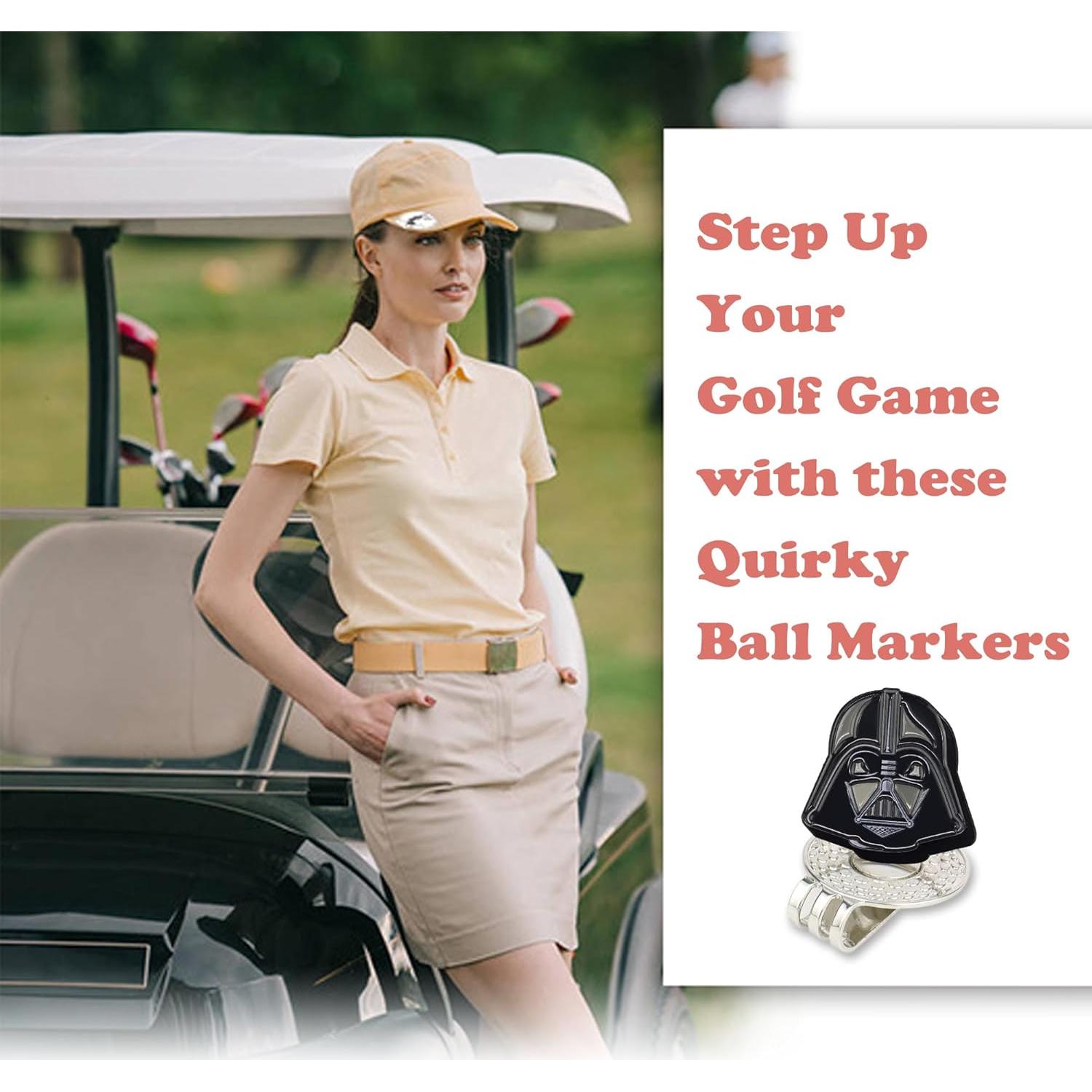 Marcador de Pelota de Golf Magnético WONXISEN - Caballero Oscuro
