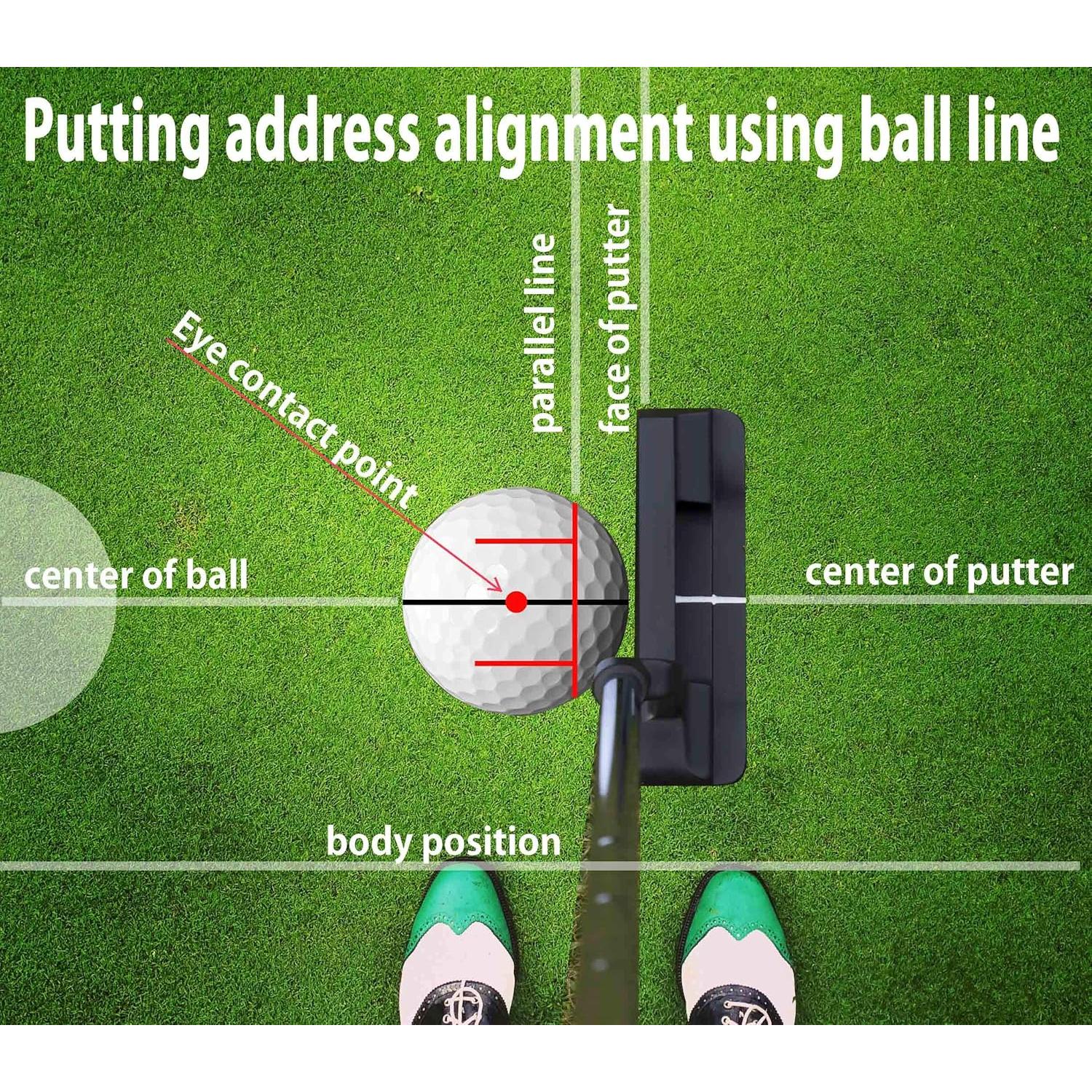 Kit de Alineación de Bola de Golf BIRDIE79 360 Grados con Marcadores
