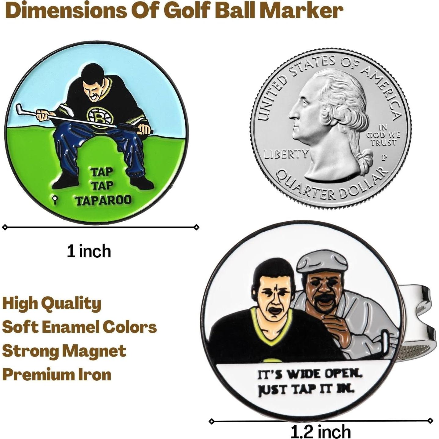 Marcador de Pelotas de Golf Artpreti con Clip Magnético Verde