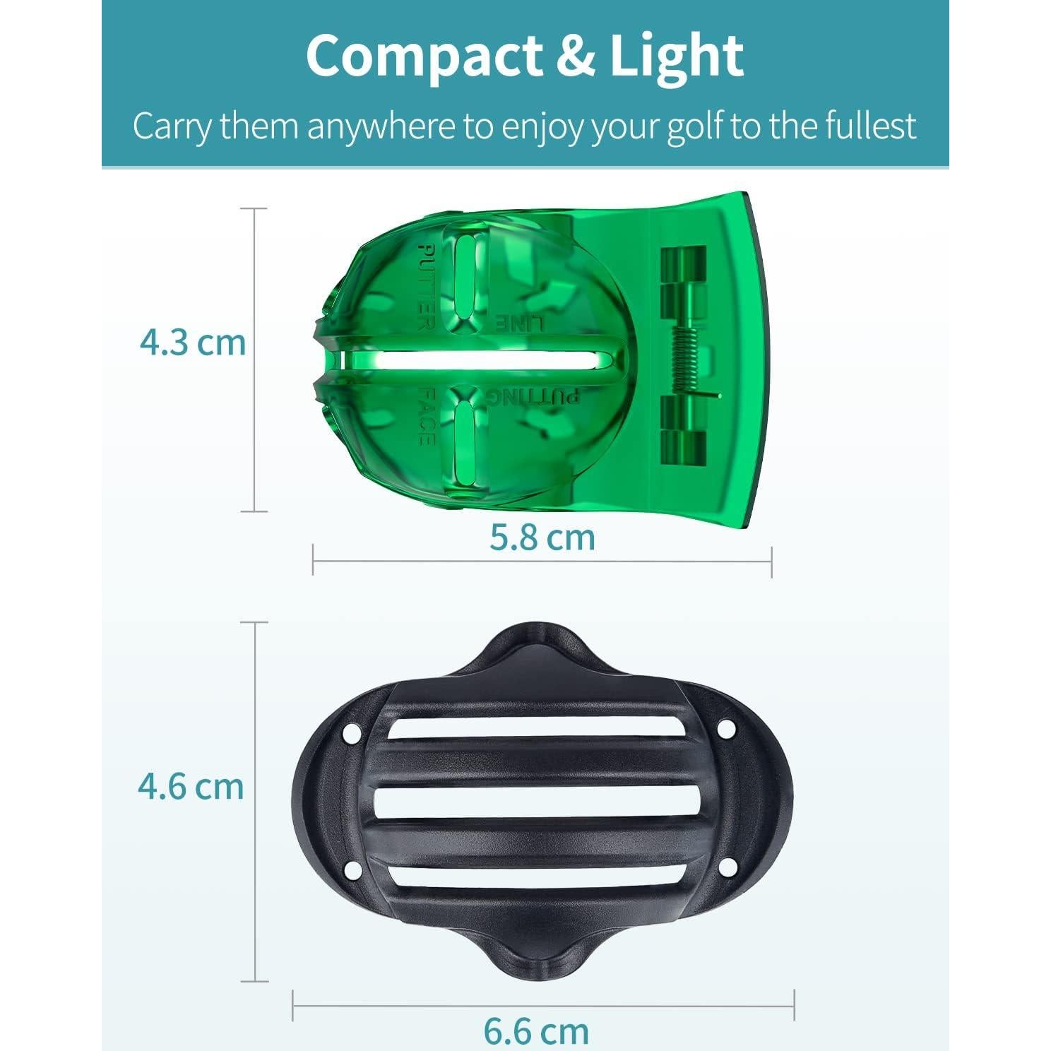 Kit de Plantilla de Alineación para Pelotas de Golf GreenHaven 2 PCS