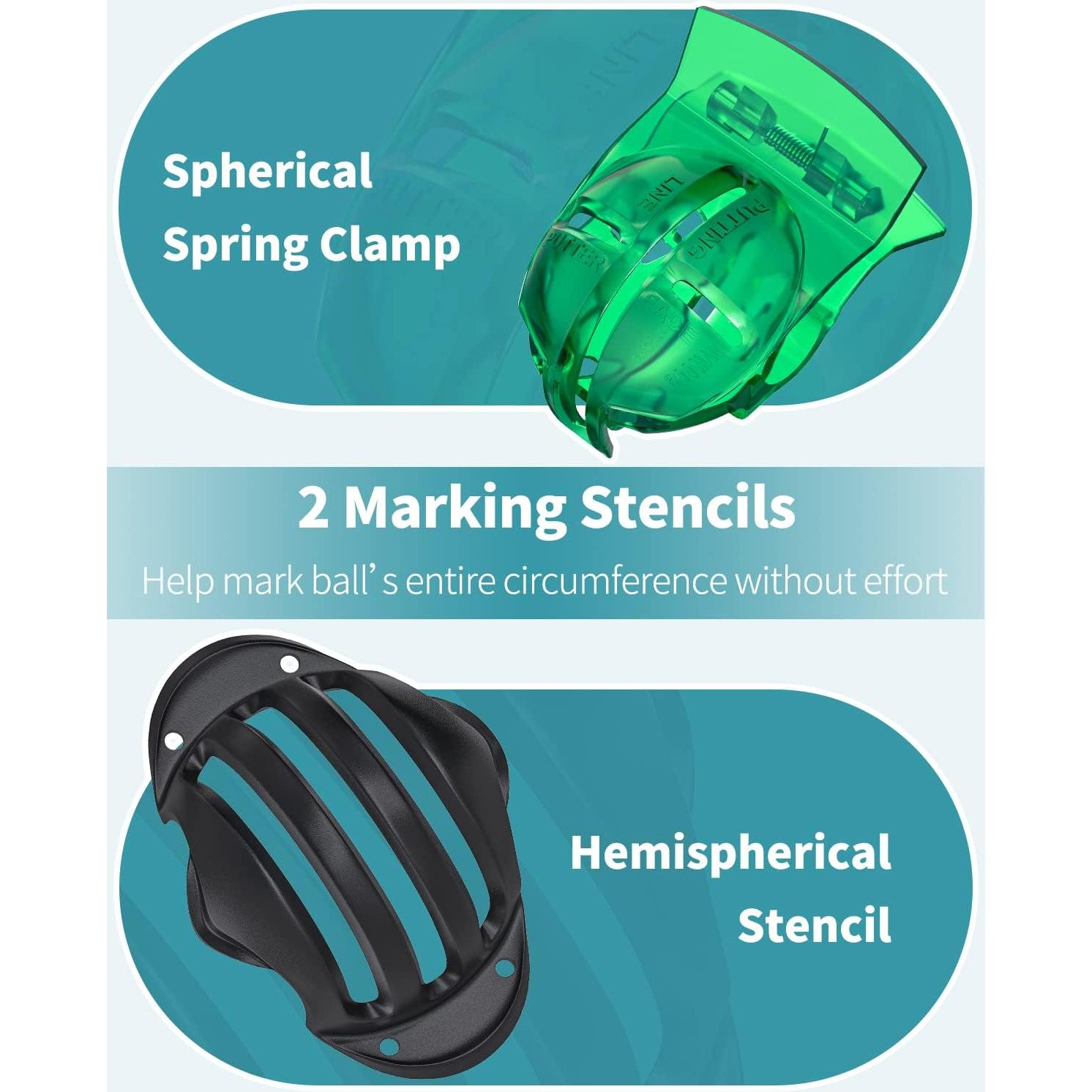 Kit de Plantilla de Alineación para Pelotas de Golf GreenHaven 2 PCS