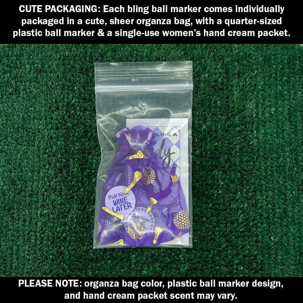 Marcador de Pelota de Golf Giggle Golf Putt Now Wine Later