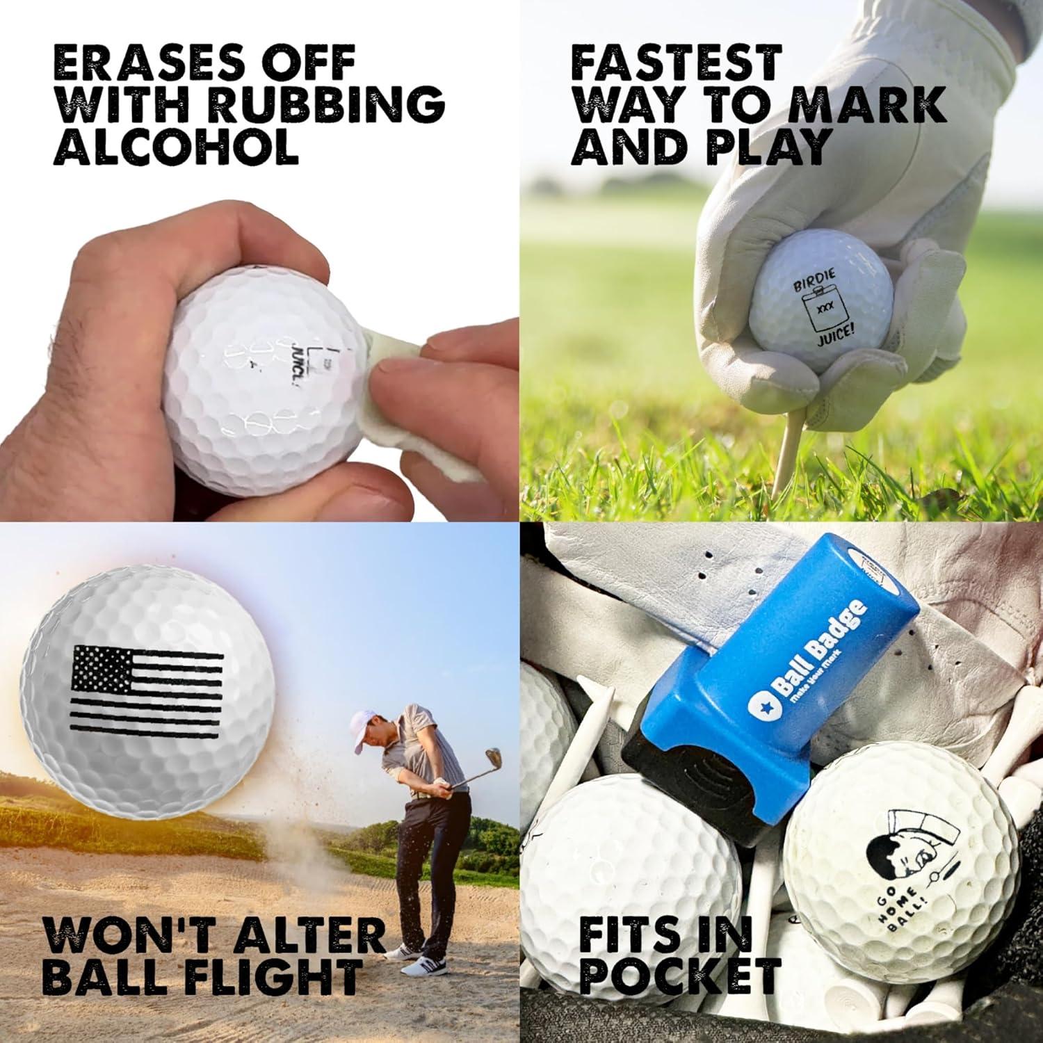 Sello de Pelota de Golf HODL 21 - Autoinking, Bandera Americana