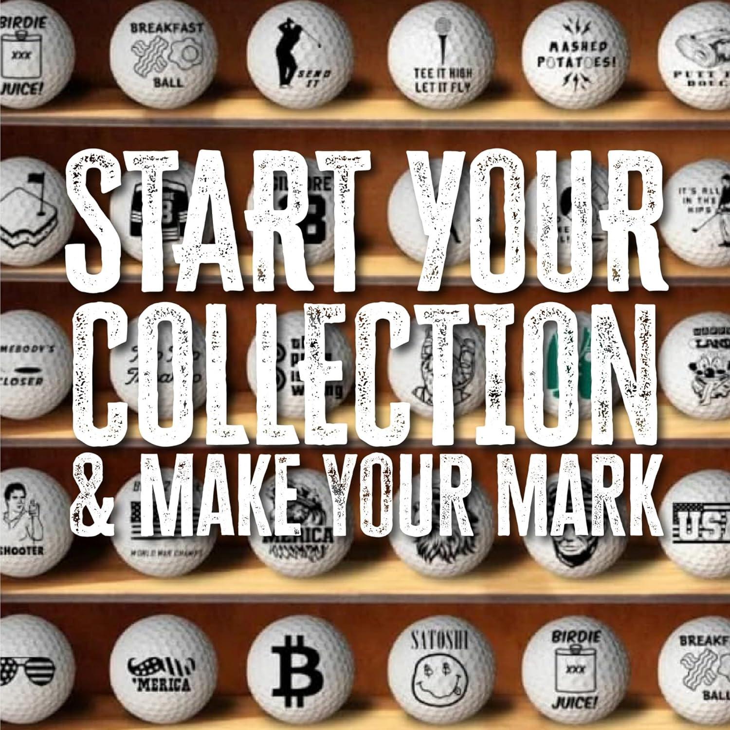 Sello de Pelota de Golf HODL 21 - Autoinking, Bandera Americana