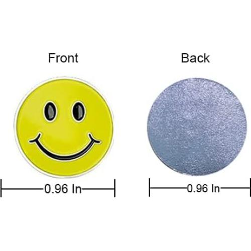 Paquete de 12 Marcadores de Golf GOLTERS Amarillo 24.4mm