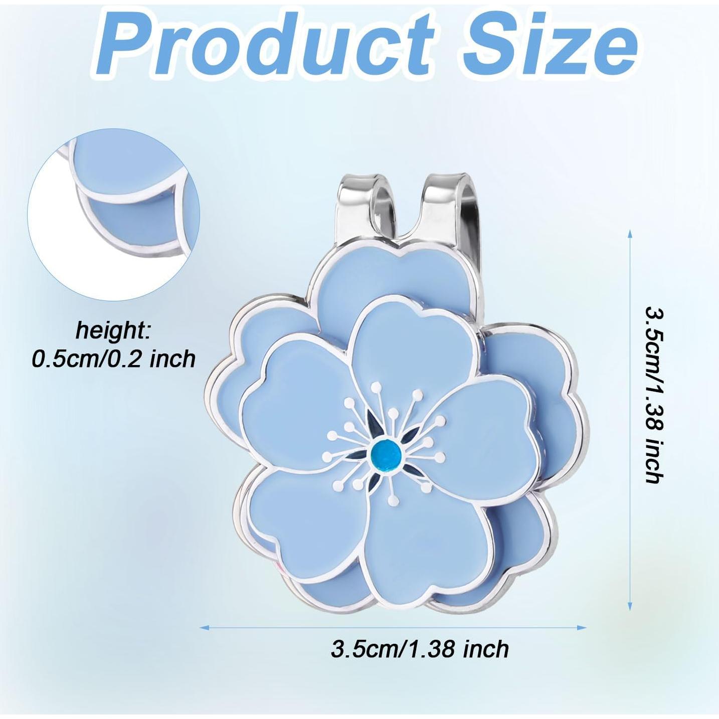 Marcador de Pelota de Golf Magnético Gosknor Azul Clip Gorra