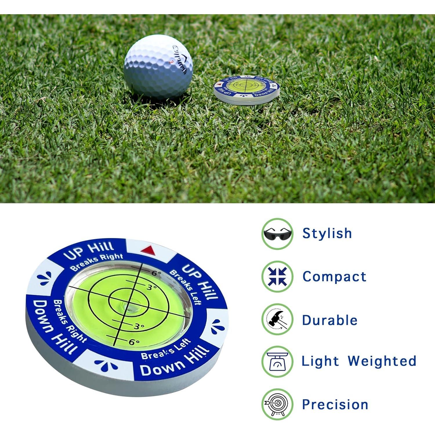 Lector de Green de Golf KeoPuals con Nivel Acrílico Azul