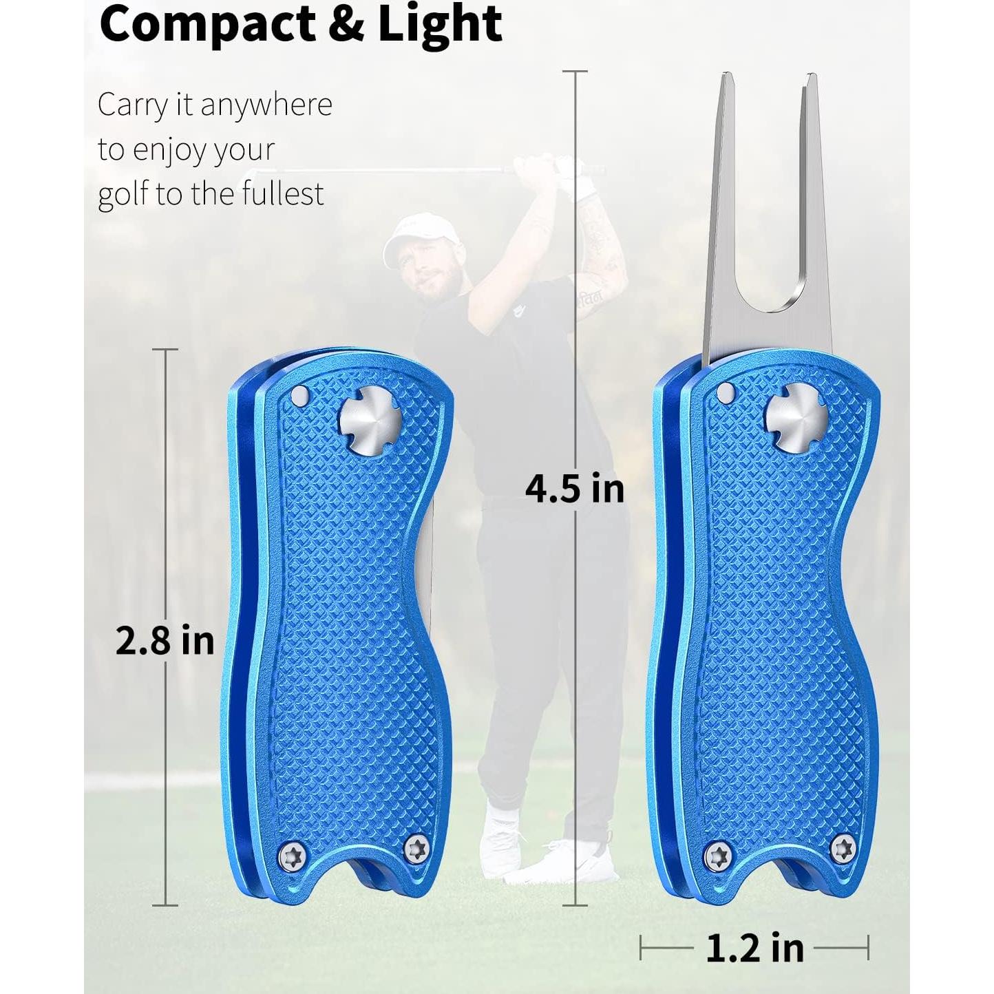 Herramienta de Reparación de Divots GreenHaven Plegable 2-6 Pack