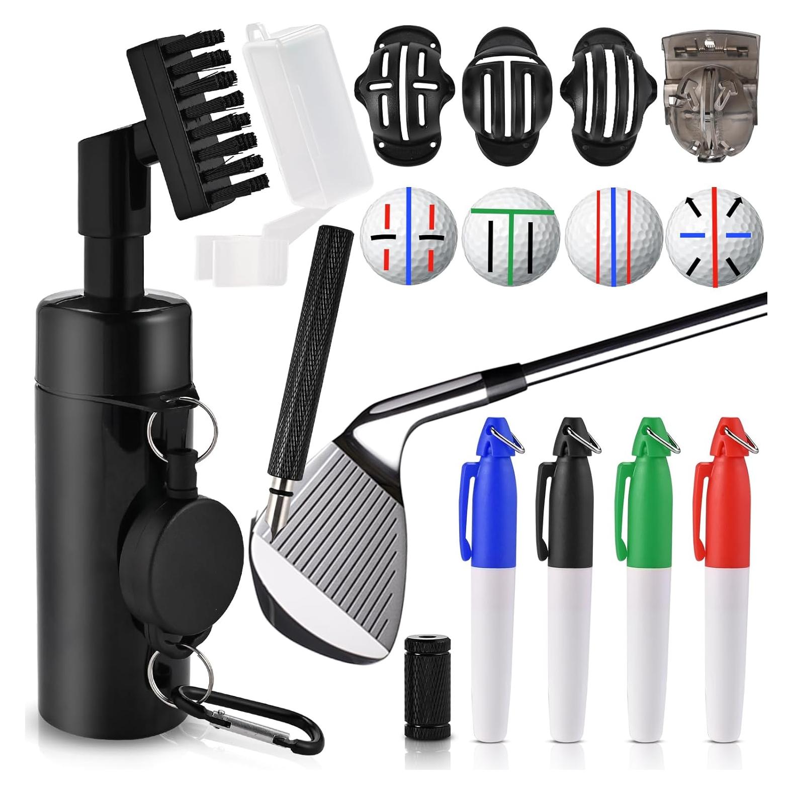 Kit Completo de Golf GOLDGE 10 Piezas - Cepillo, Afilador y Marcadores