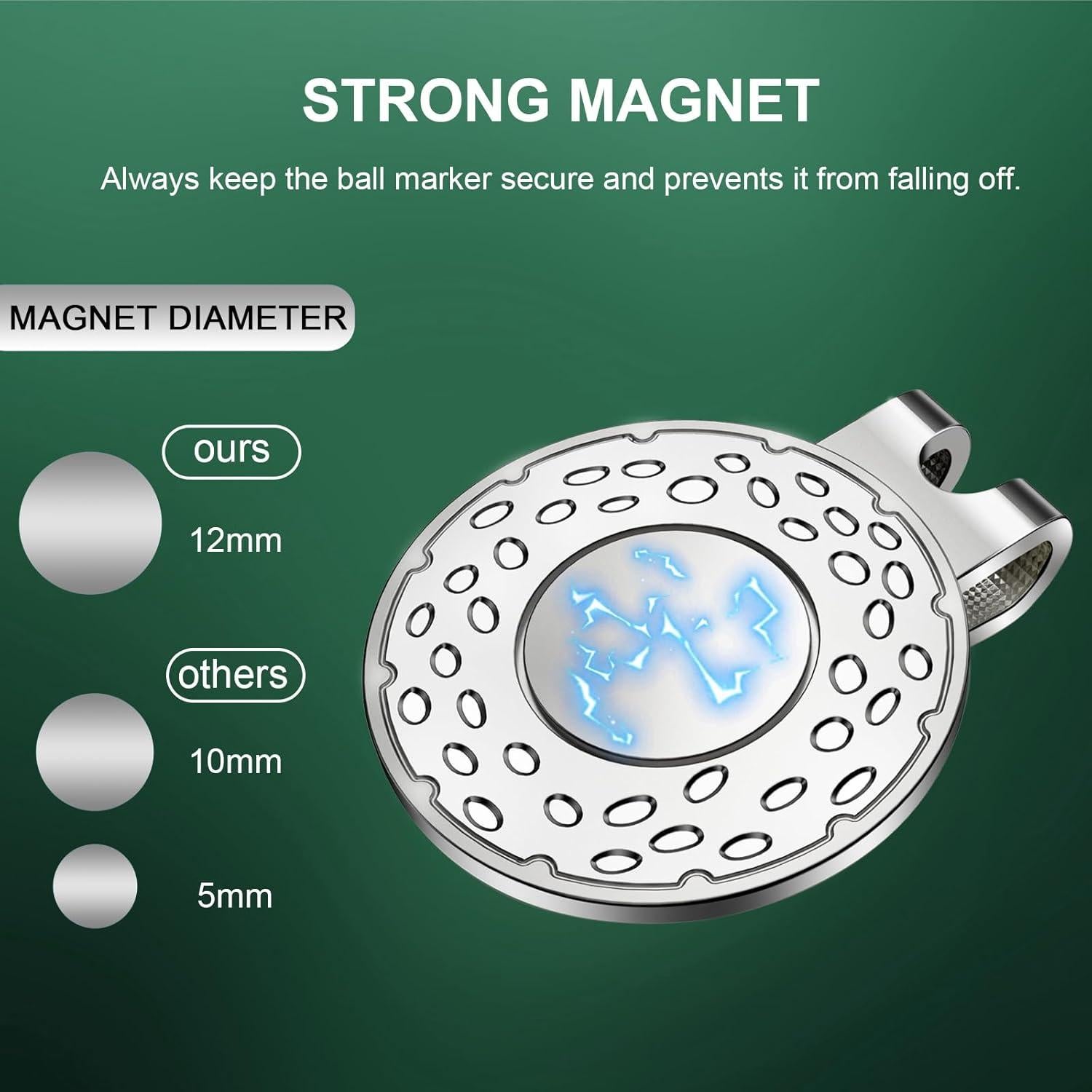 Clip de Sombrero para Marcador de Golf GHHJX - 6 Piezas