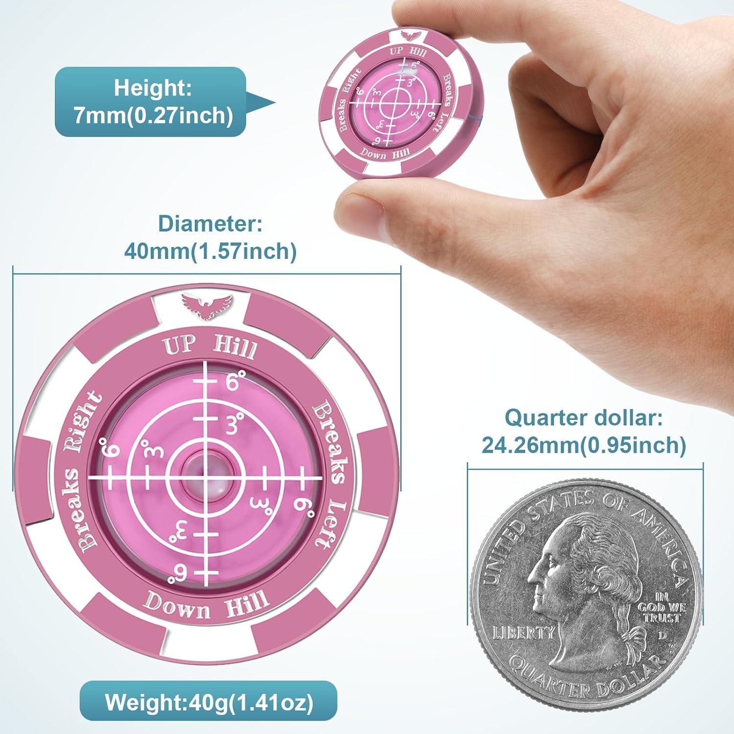 Lector de Green de Golf Yobbai Pro con Clip y Marcador