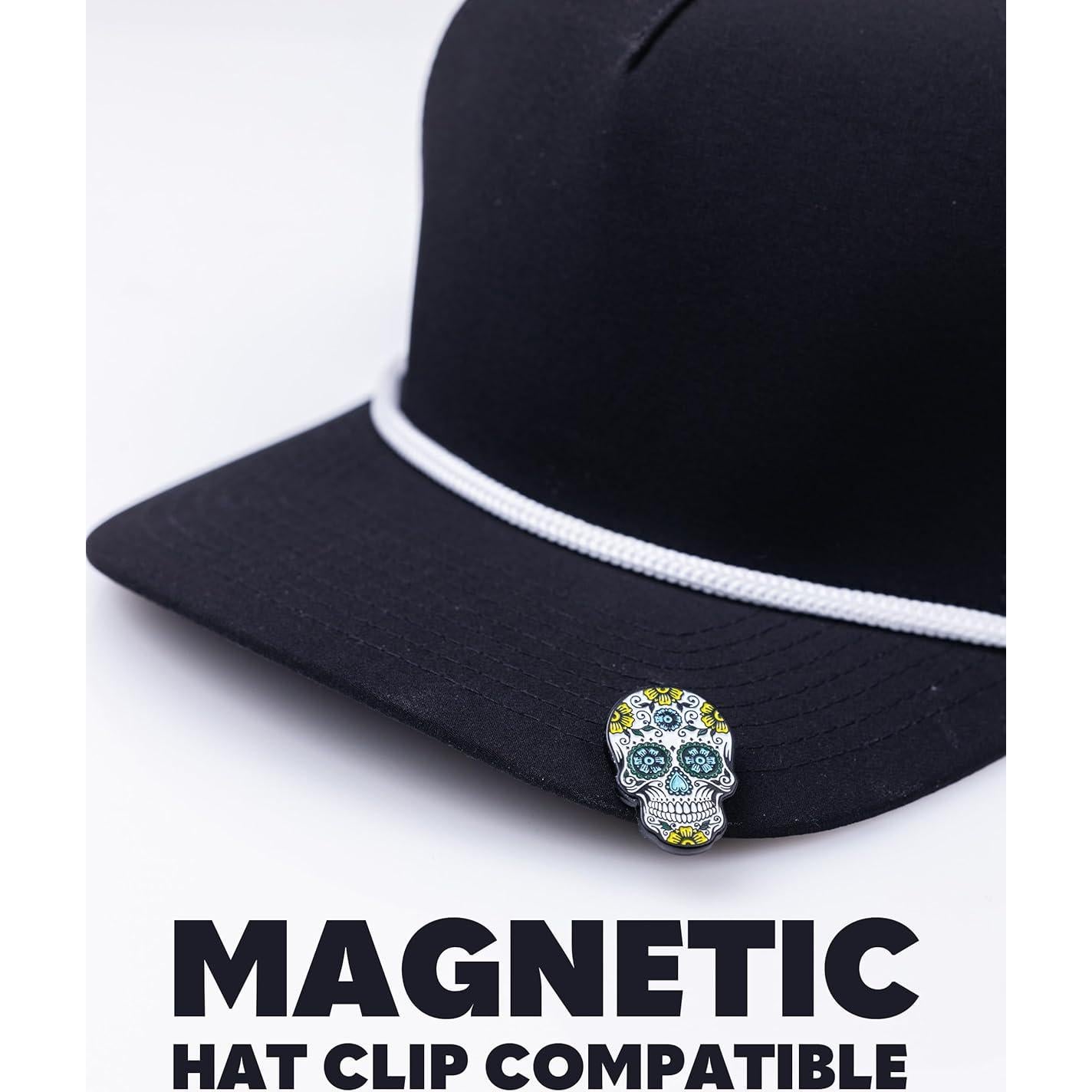 Marcador de Pelotas de Golf King Pins - 3 Piezas Calavera