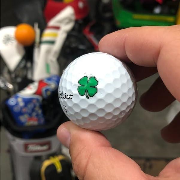 Marcadores de Pelotas de Golf Golfdotz Trébol de la Suerte 32 Unidades