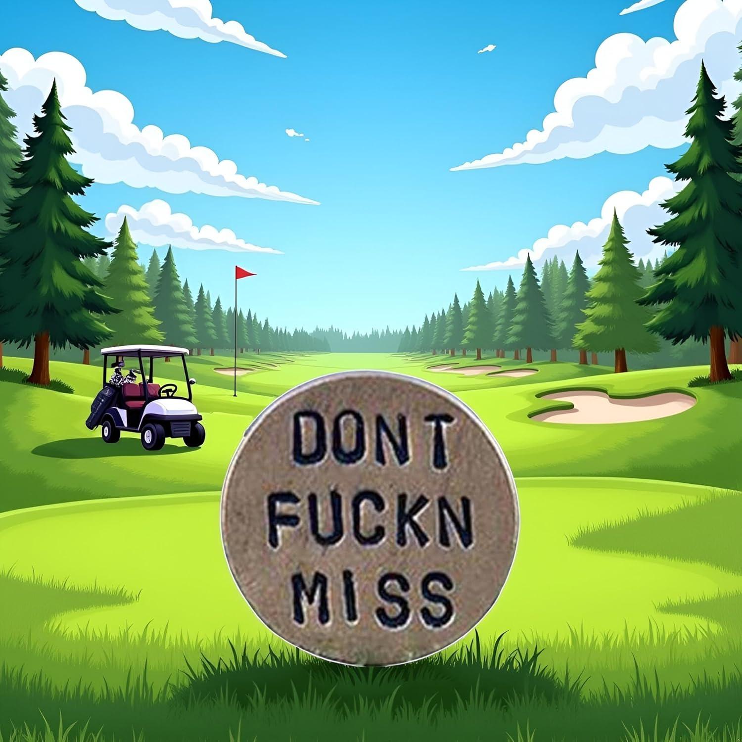 Marcador de Pelota de Golf Divertido BWESOO Redondo 2.54cm