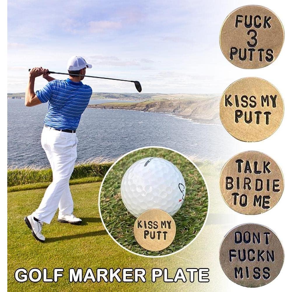 Marcador de Pelota de Golf Divertido BWESOO Redondo 2.54cm