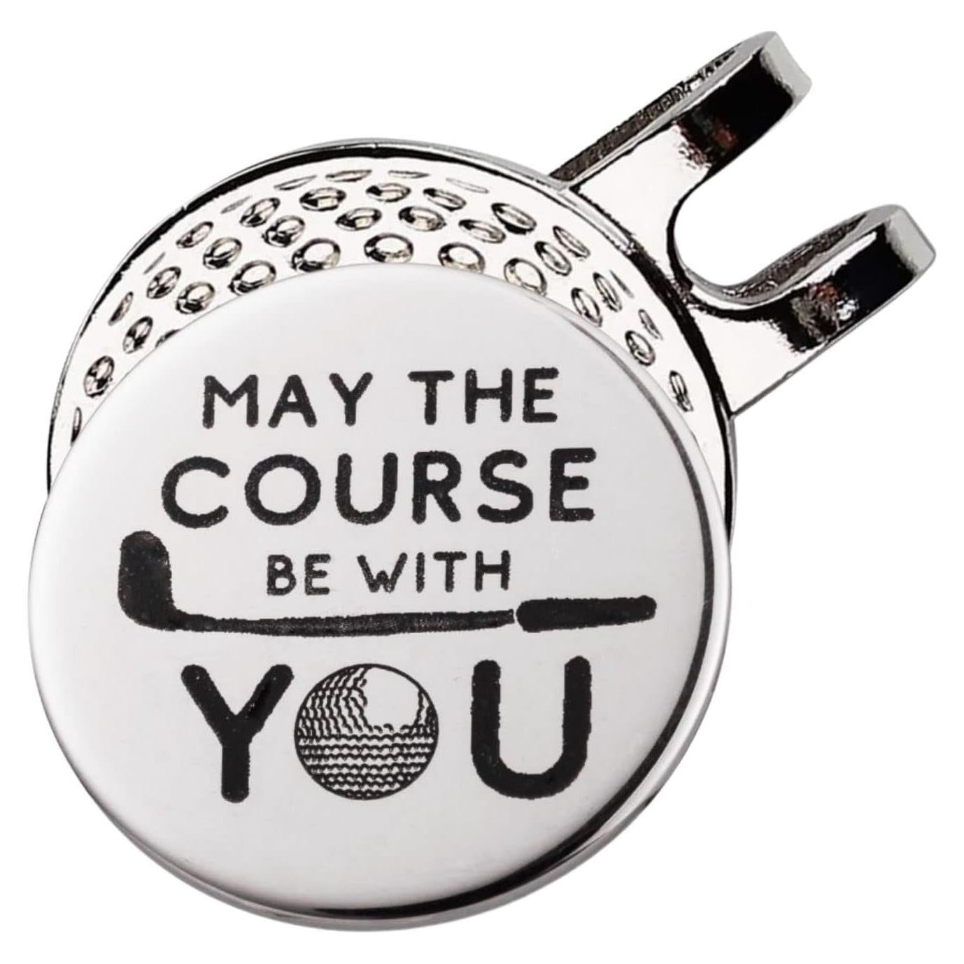 Marcador de Pelota de Golf Botogift con Clip Magnético Plateado