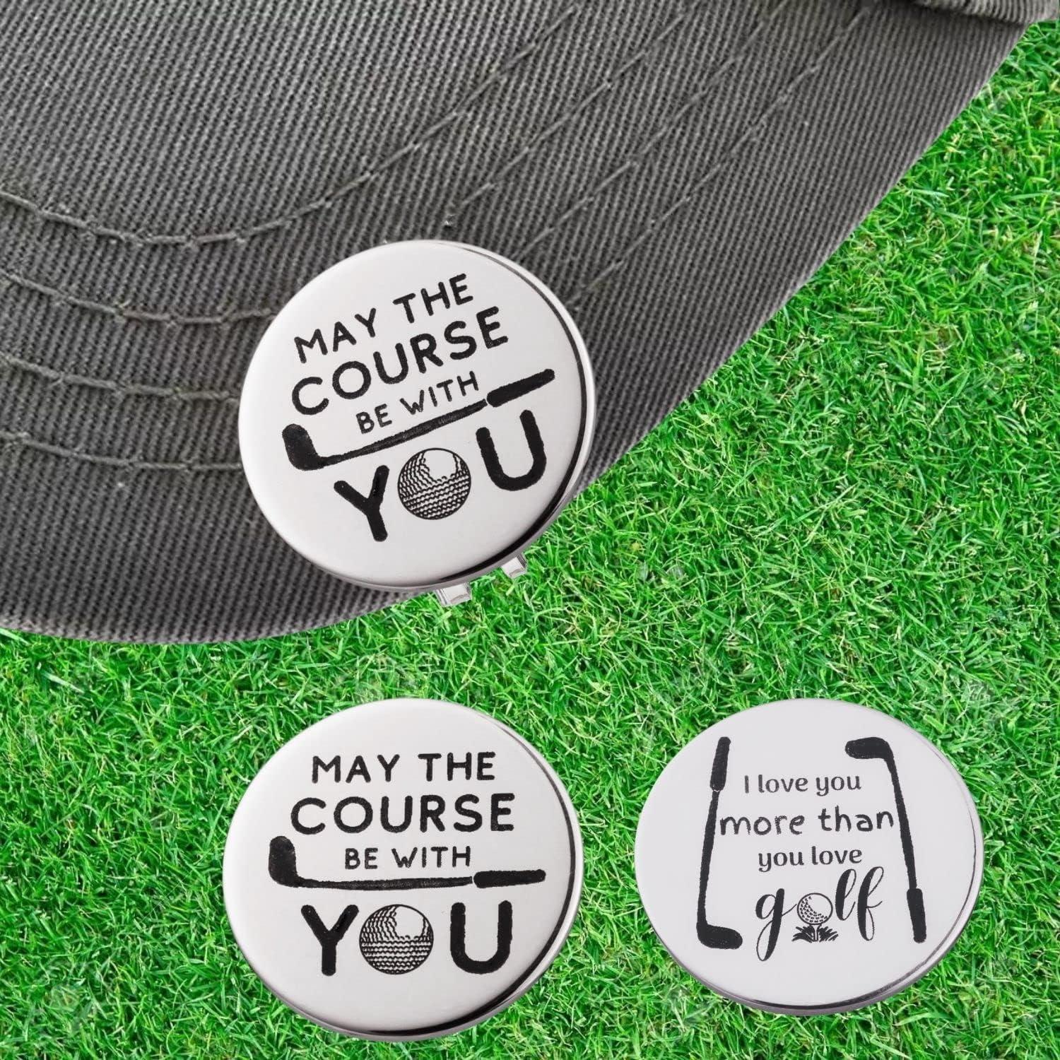 Marcador de Pelota de Golf Botogift con Clip Magnético Plateado