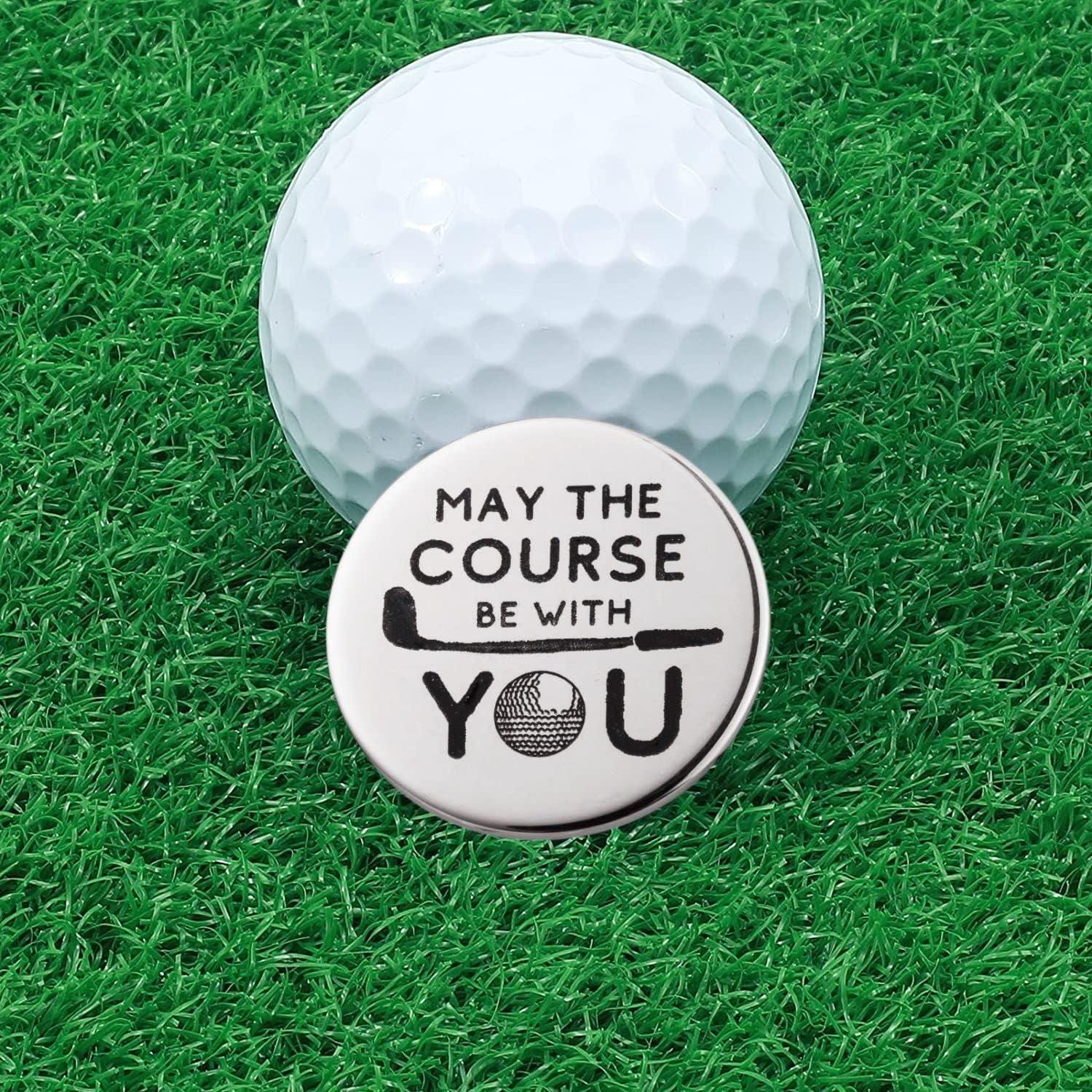 Marcador de Pelota de Golf Botogift con Clip Magnético Plateado