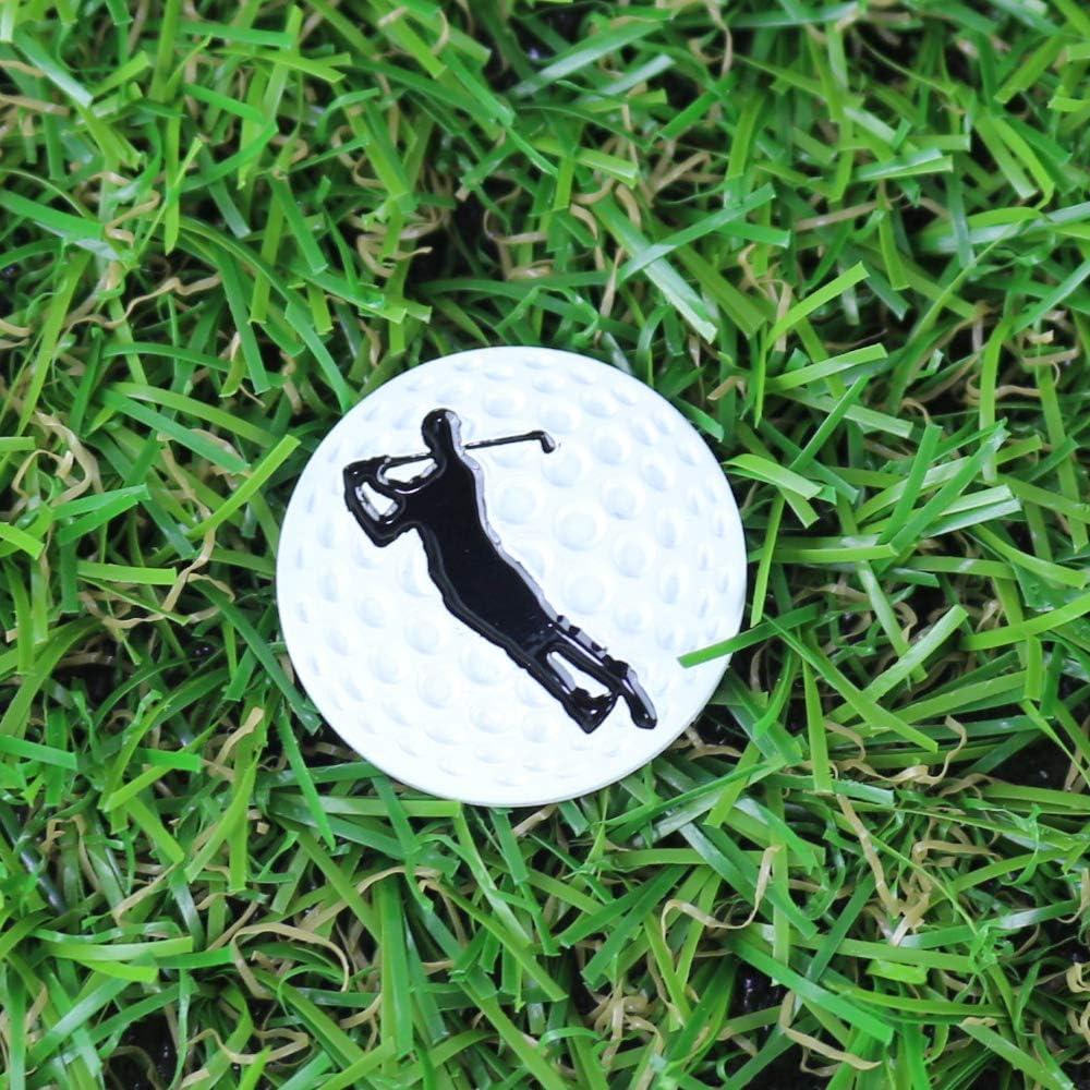 Marcadores de Pelota de Golf Myartte 5 Pcs 24.4mm Variados