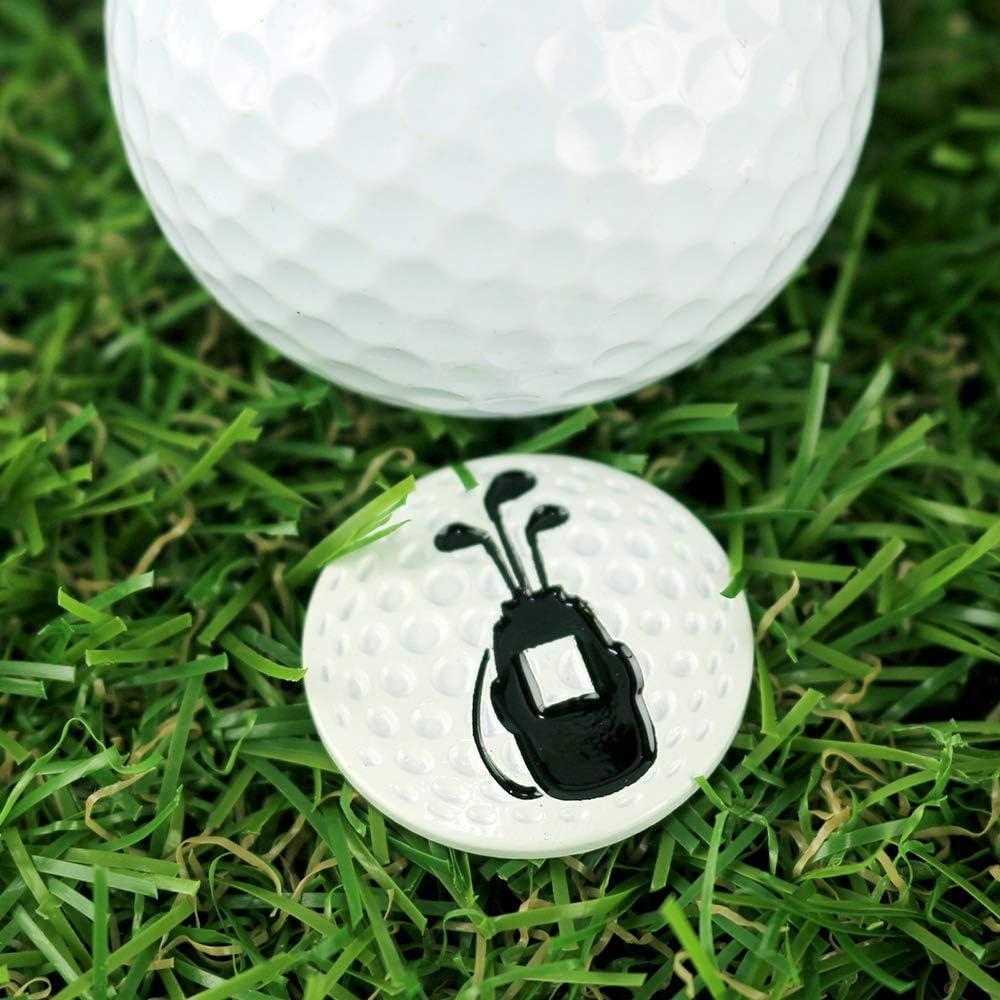 Marcadores de Pelota de Golf Myartte 5 Pcs 24.4mm Variados