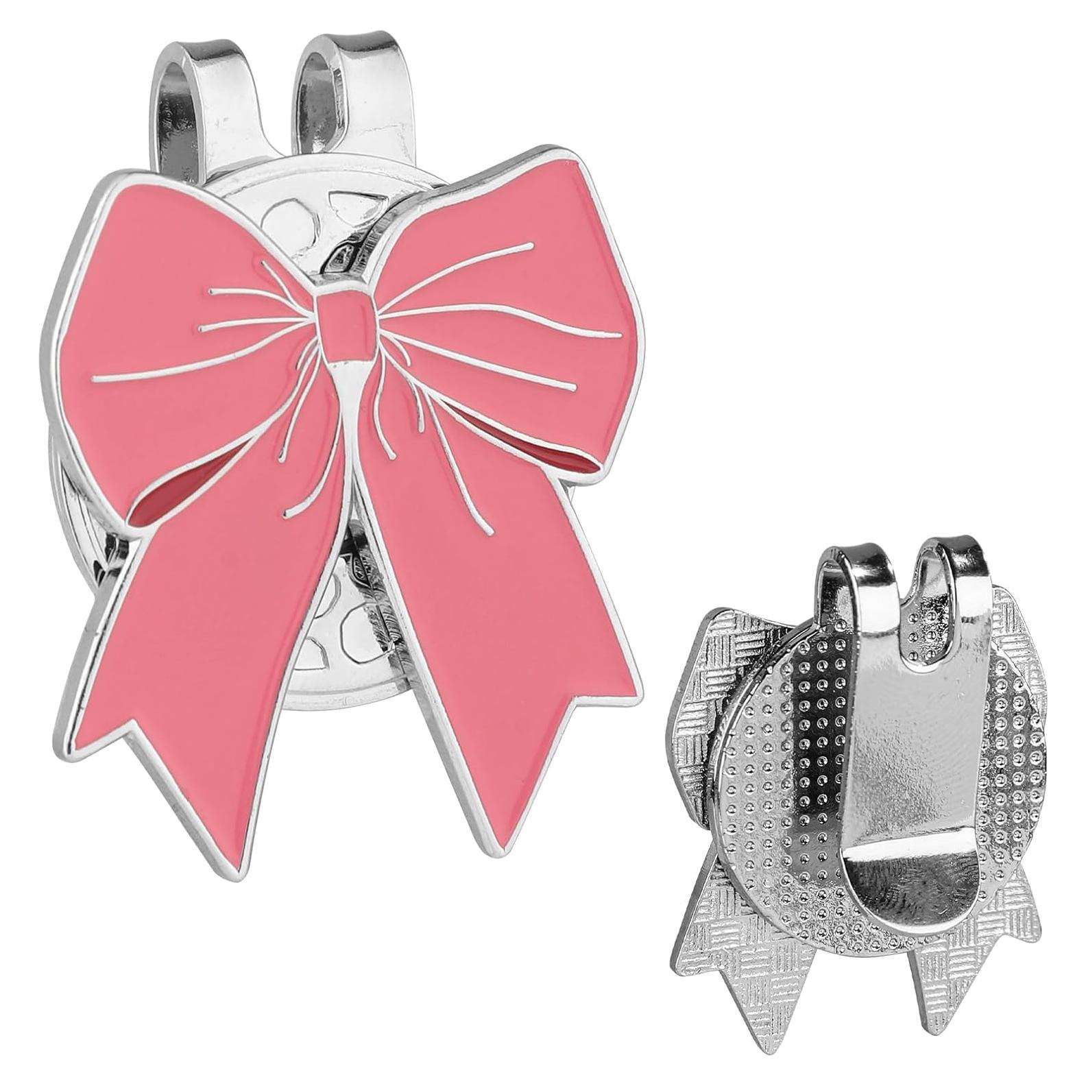 Clip de Sombrero Magnético Gosknor para Marcador de Golf Rosa