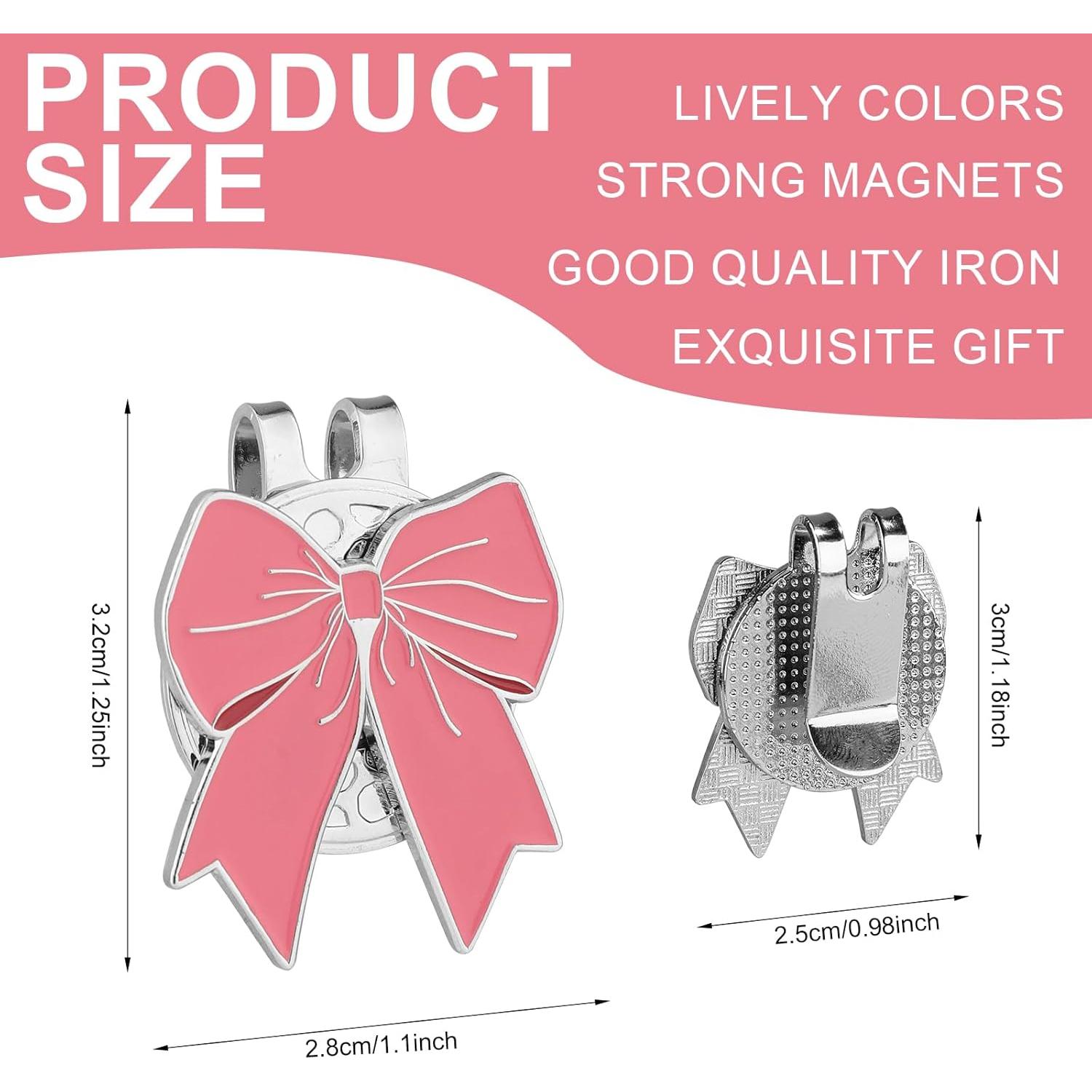 Clip de Sombrero Magnético Gosknor para Marcador de Golf Rosa