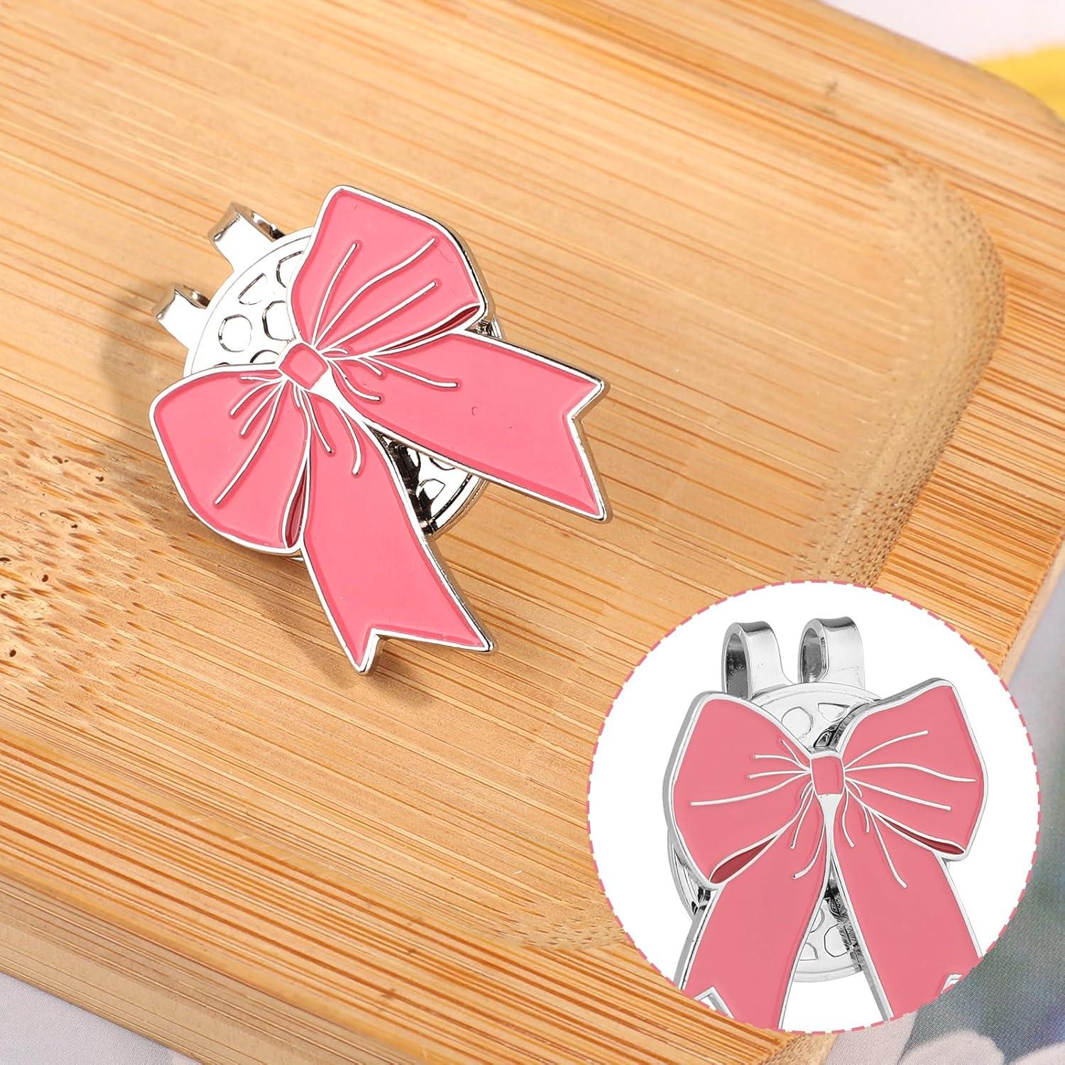 Clip de Sombrero Magnético Gosknor para Marcador de Golf Rosa