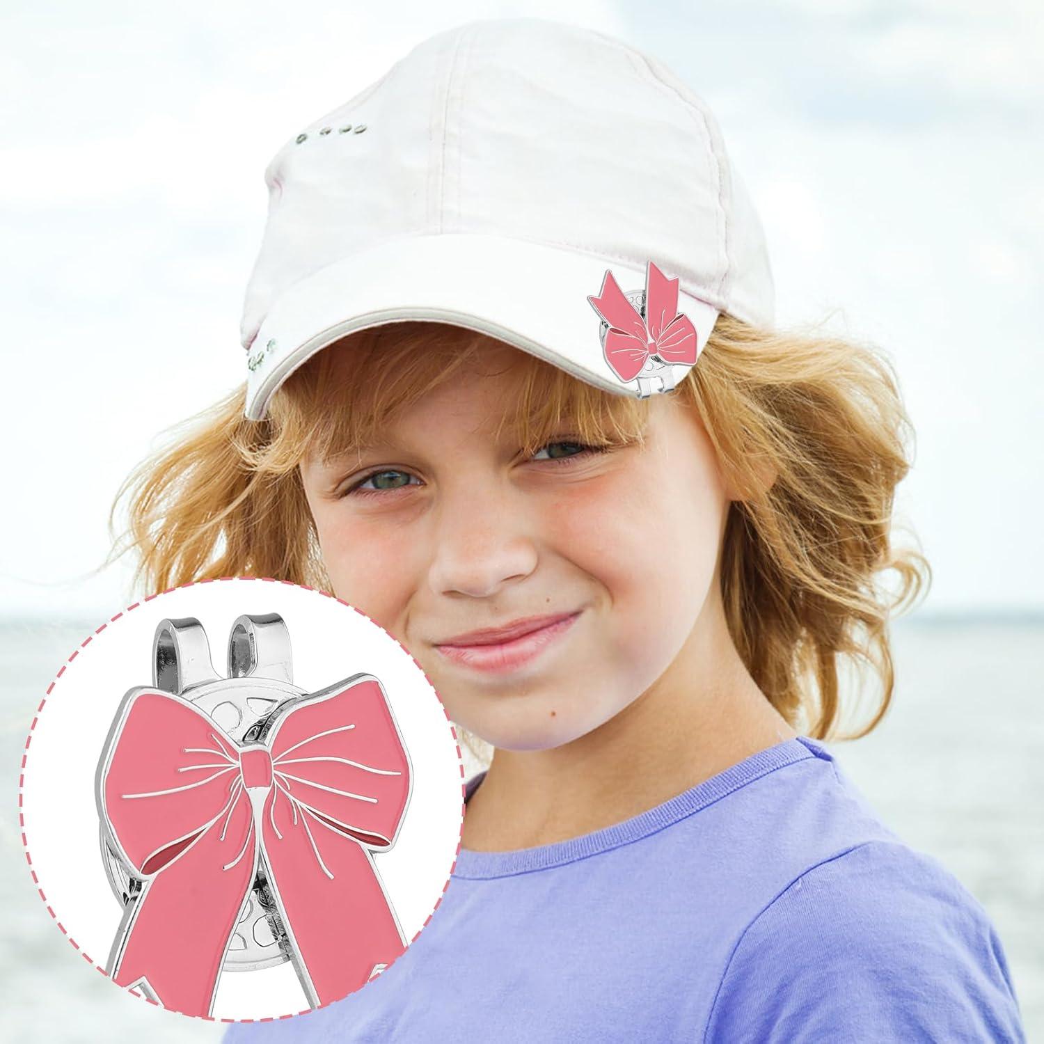 Clip de Sombrero Magnético Gosknor para Marcador de Golf Rosa