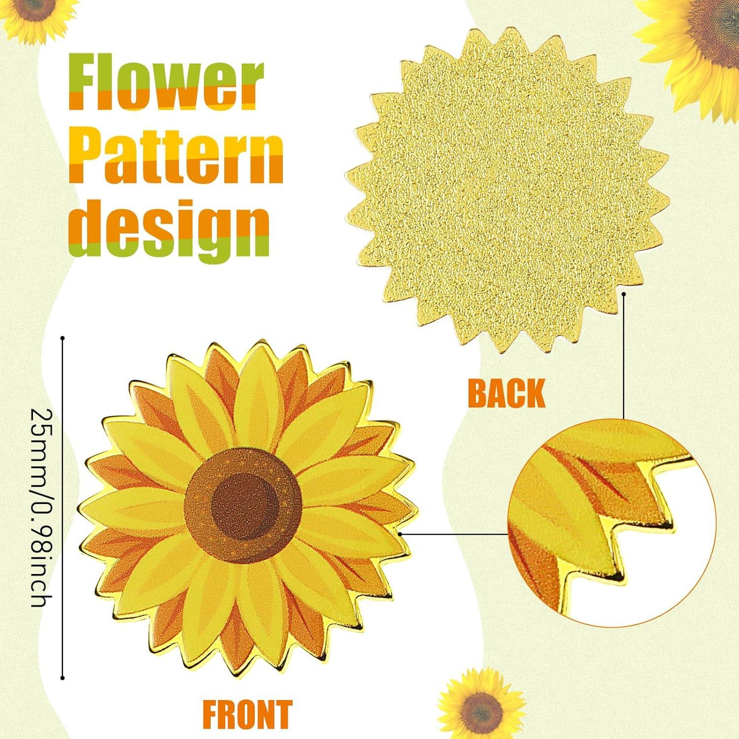 9 Marcadores de Pelotas de Golf Girasol Seenelling 25 mm