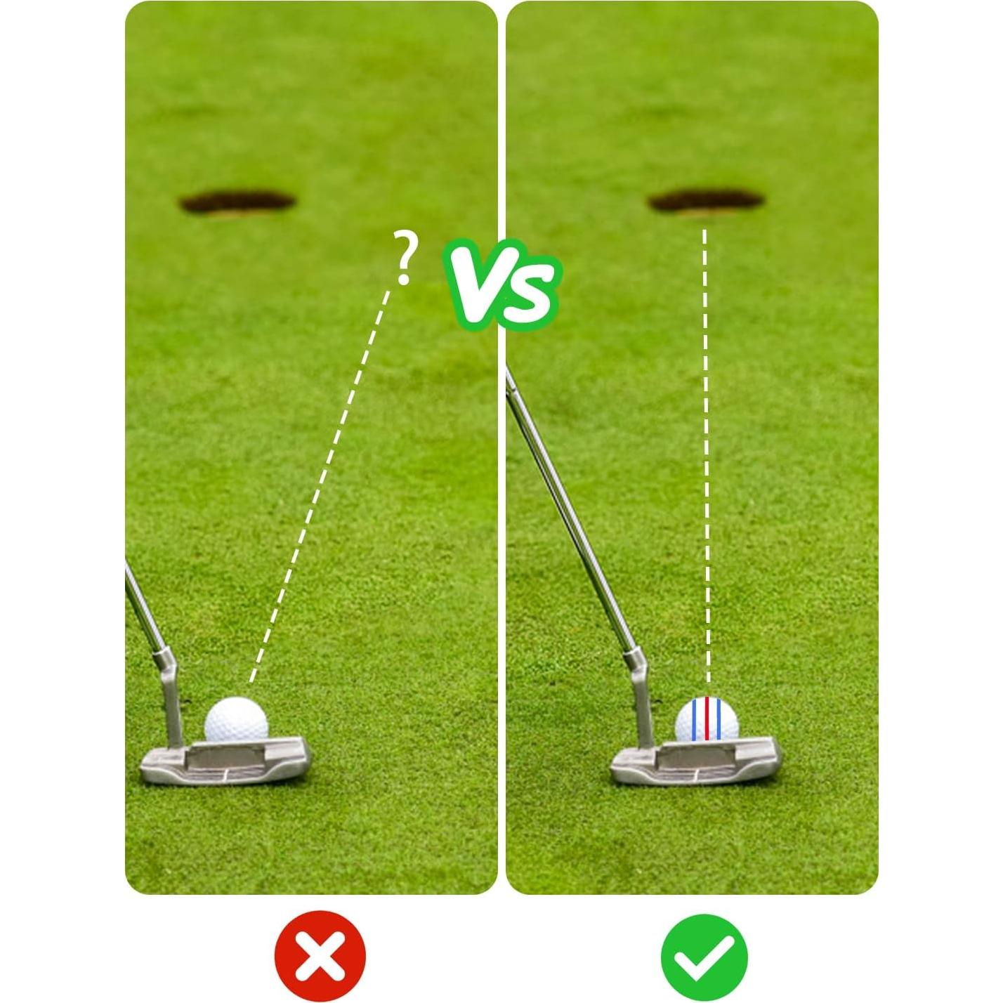 Herramienta de Marcado de Pelotas de Golf Bjabtan - 3 Plantillas y 3 Marcadores