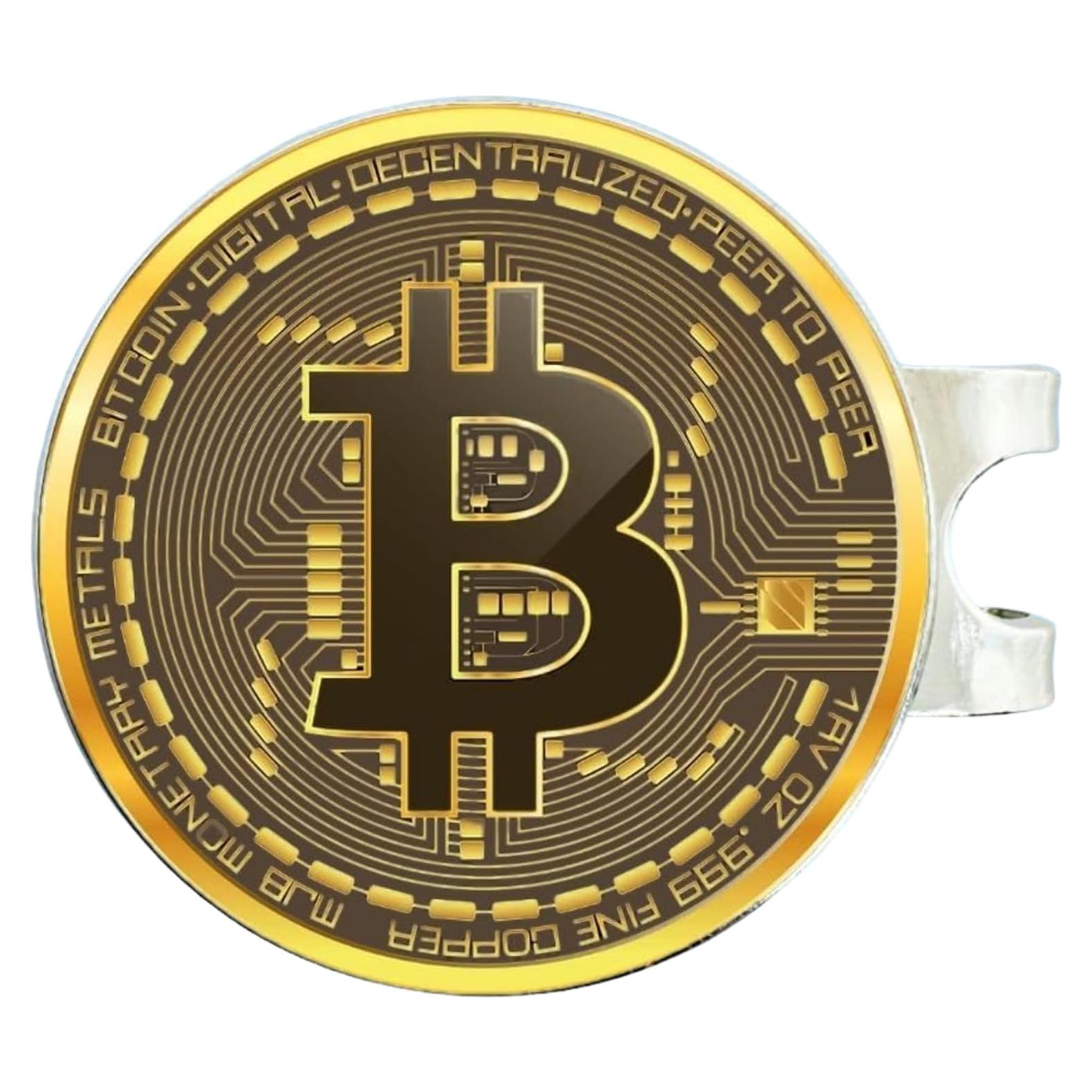 Marcador de Pelotas de Golf HODL 21 con Clip Magnético Bitcoin