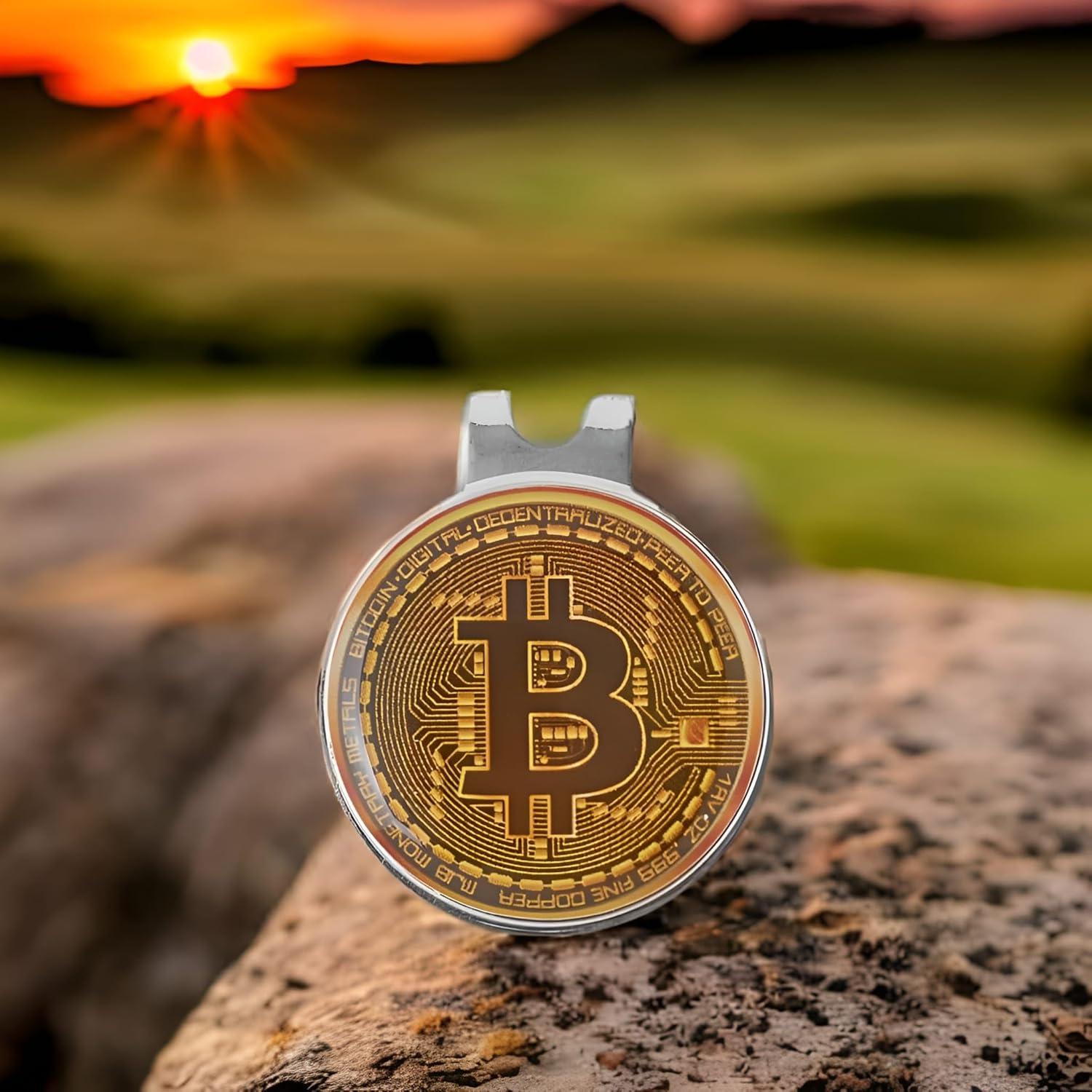 Marcador de Pelotas de Golf HODL 21 con Clip Magnético Bitcoin