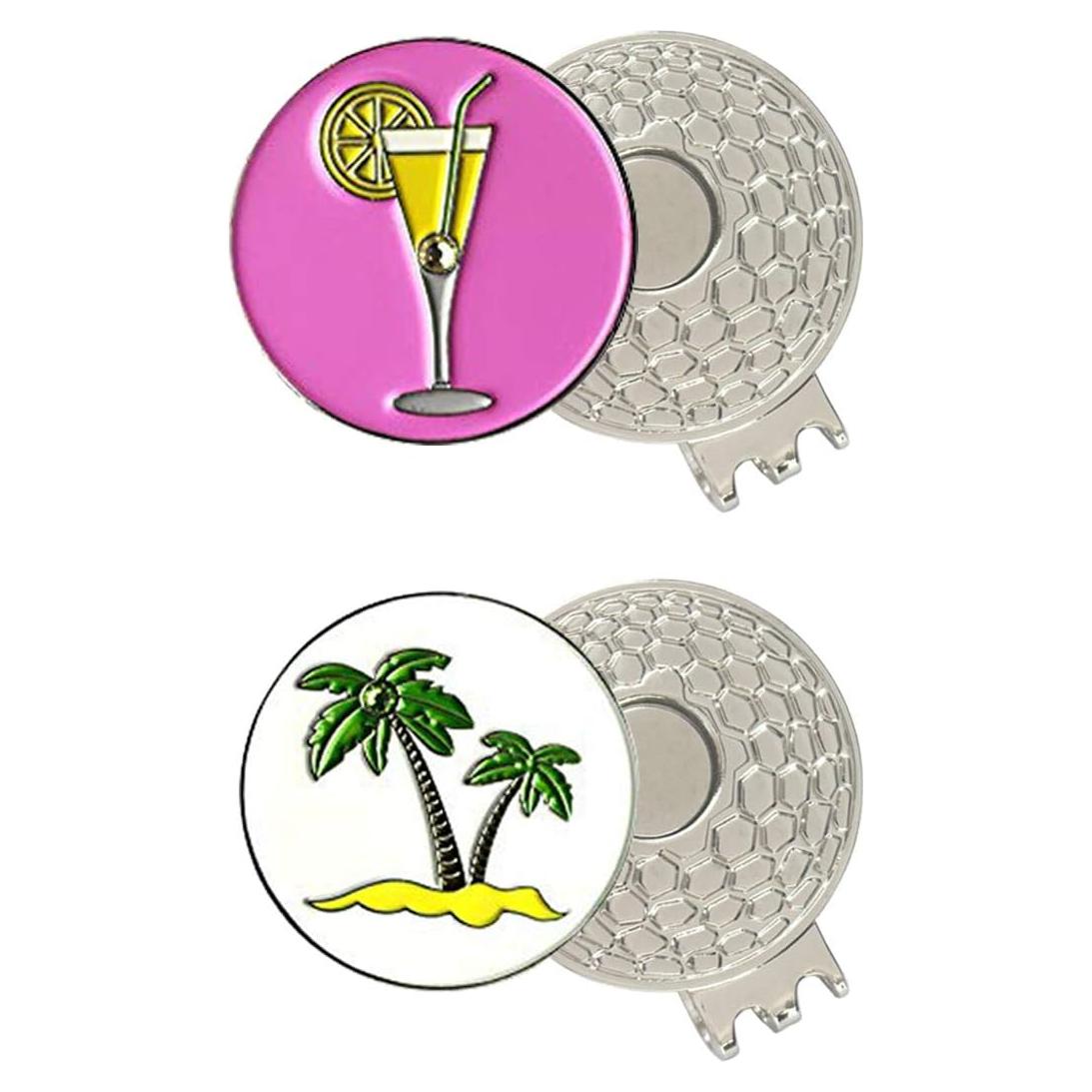 Marcadores de Pelotas de Golf PINMEI con Clips de Sombrero