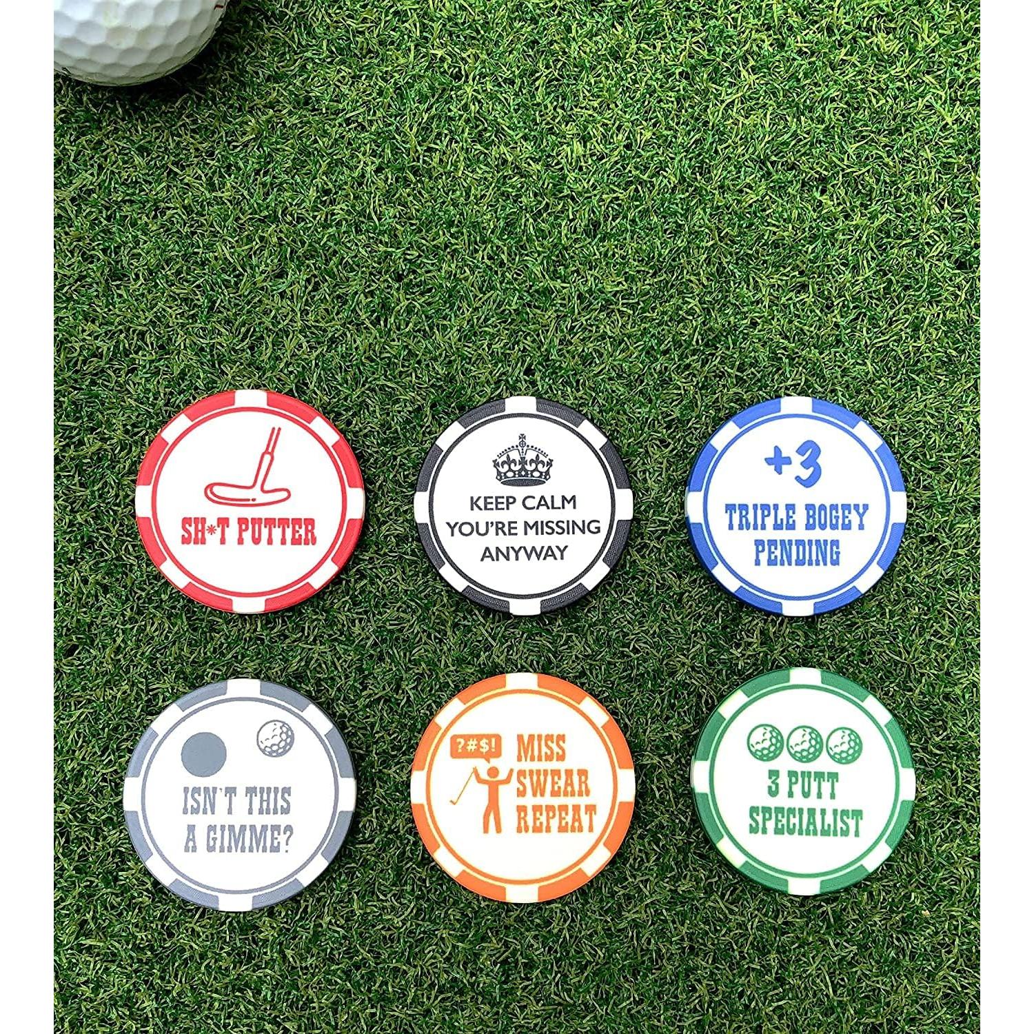 Juego de Marcadores de Golf Divertidos HORRIBLE BALLS - Multicolor