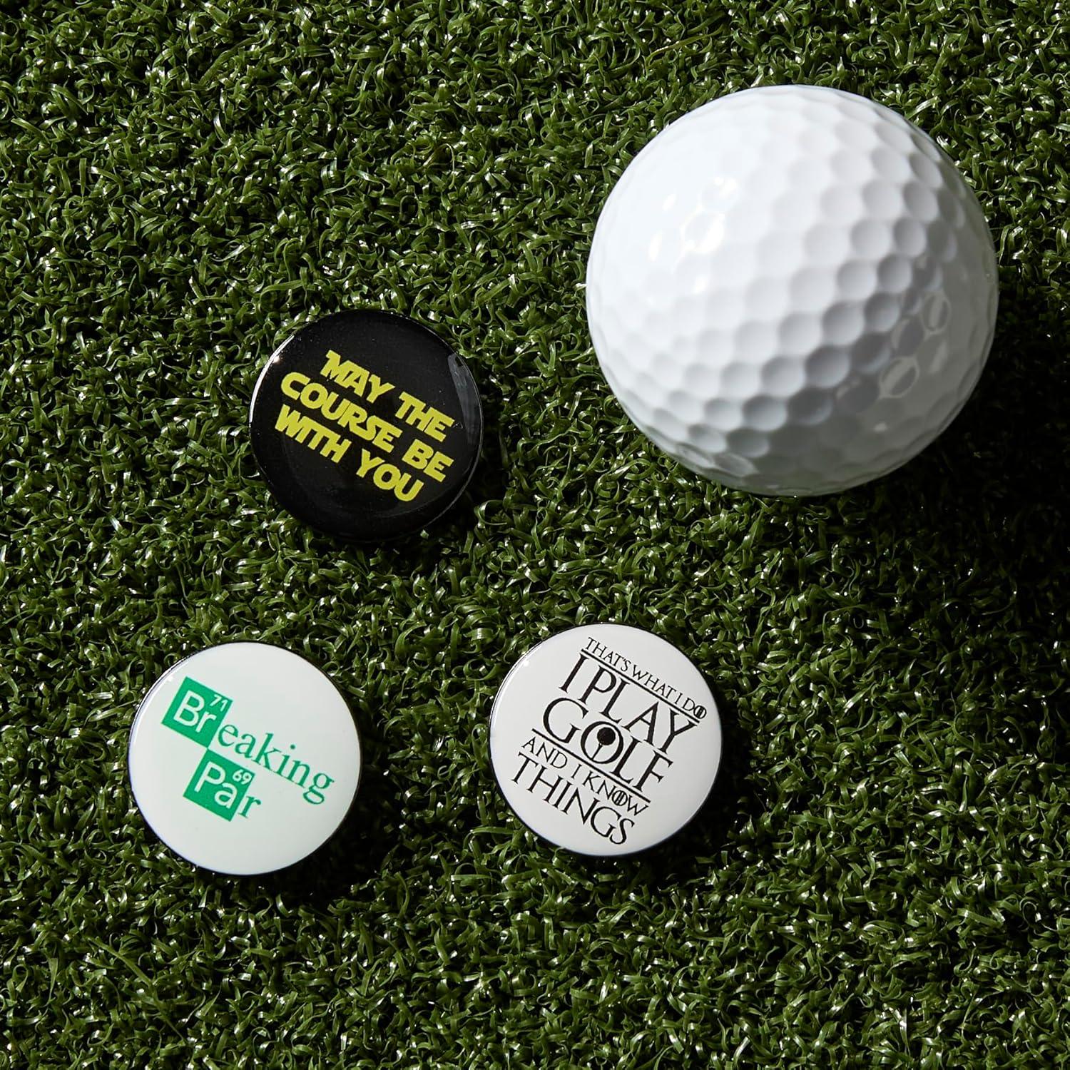 Clip de Sombrero con Marcadores de Golf Wolf Golf - Paquete de 3
