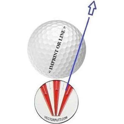 Marcador de Pelota de Golf Vectorputt Aprobado USGA - Doble Cara 30mm