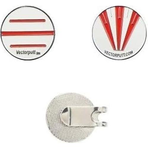 Marcador de Pelota de Golf Vectorputt Aprobado USGA - Doble Cara 30mm