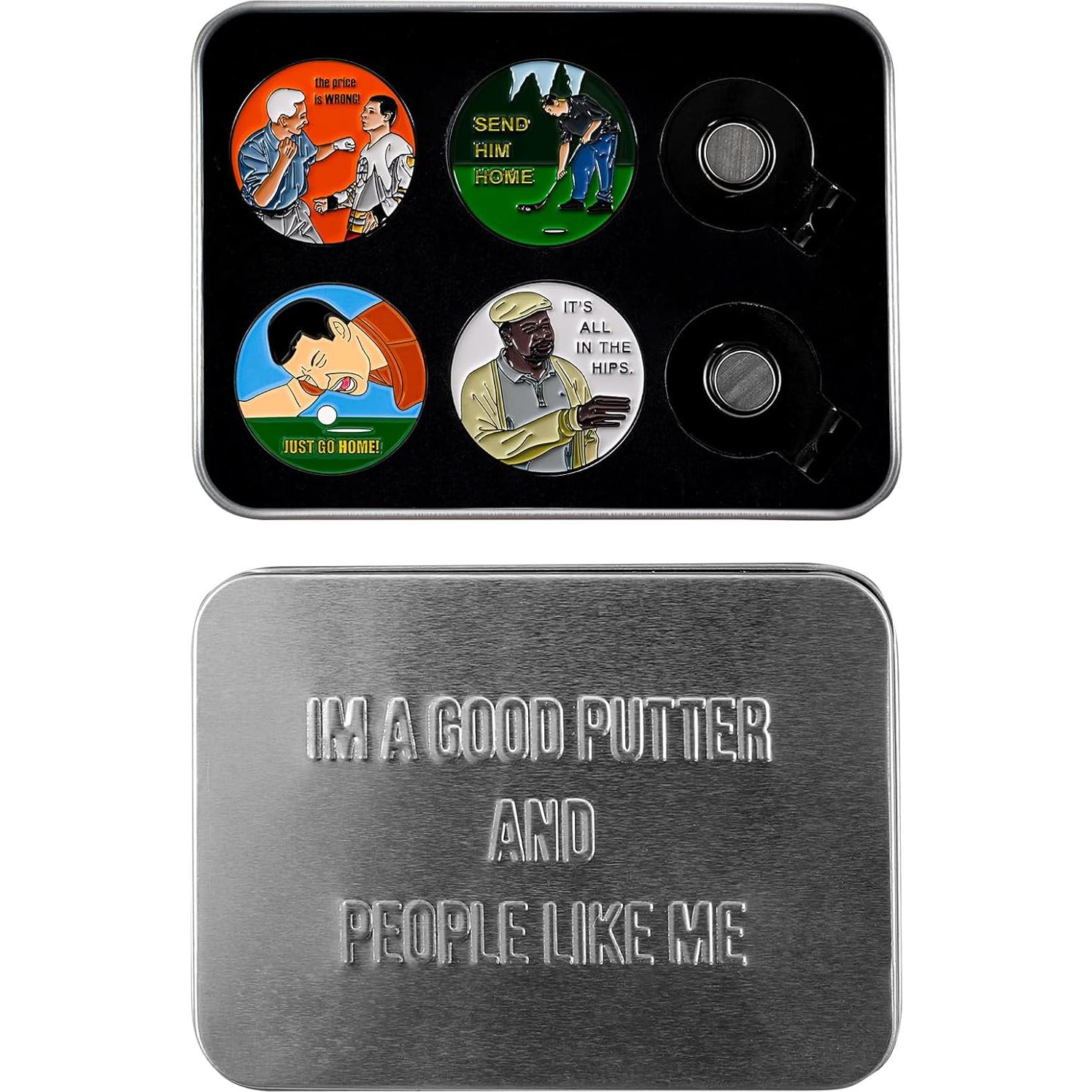 Juego de Marcadores de Pelotas de Golf Sporty Buff - 4 Set