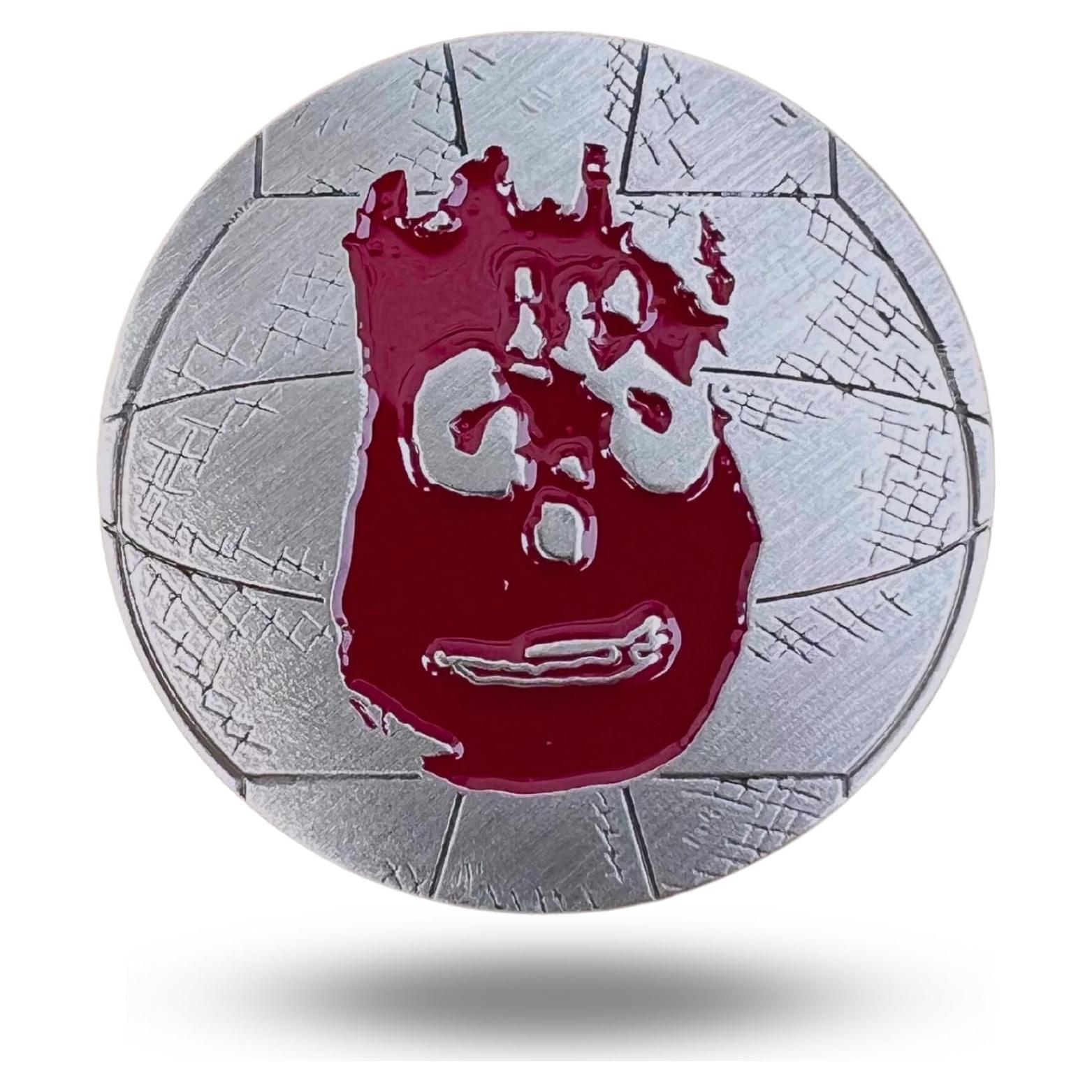 Marcador de Pelota de Golf Magnético Metal Completo con Clip