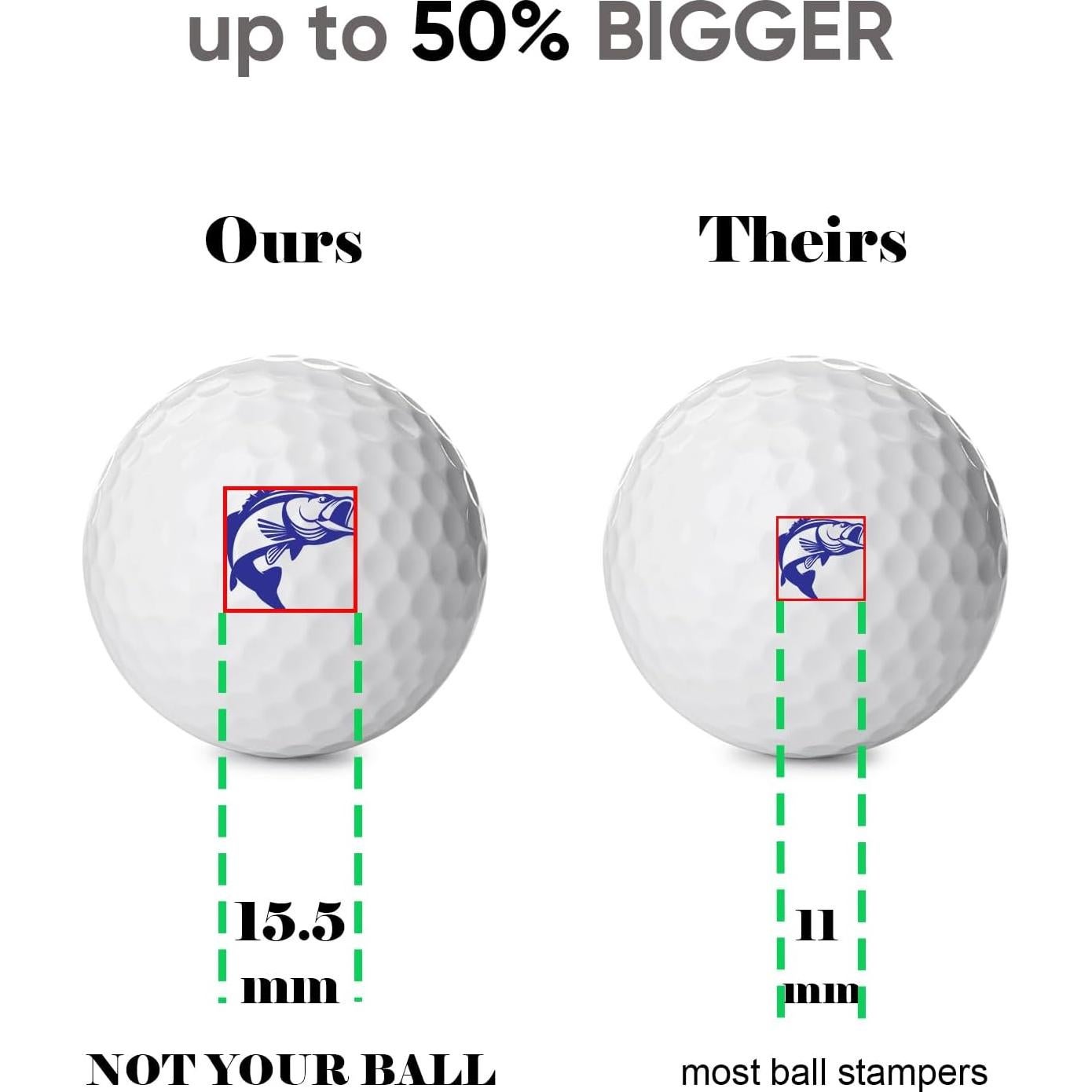 Sello de Pelota de Golf QUBI QB-STMP-A Autoinking Unisex