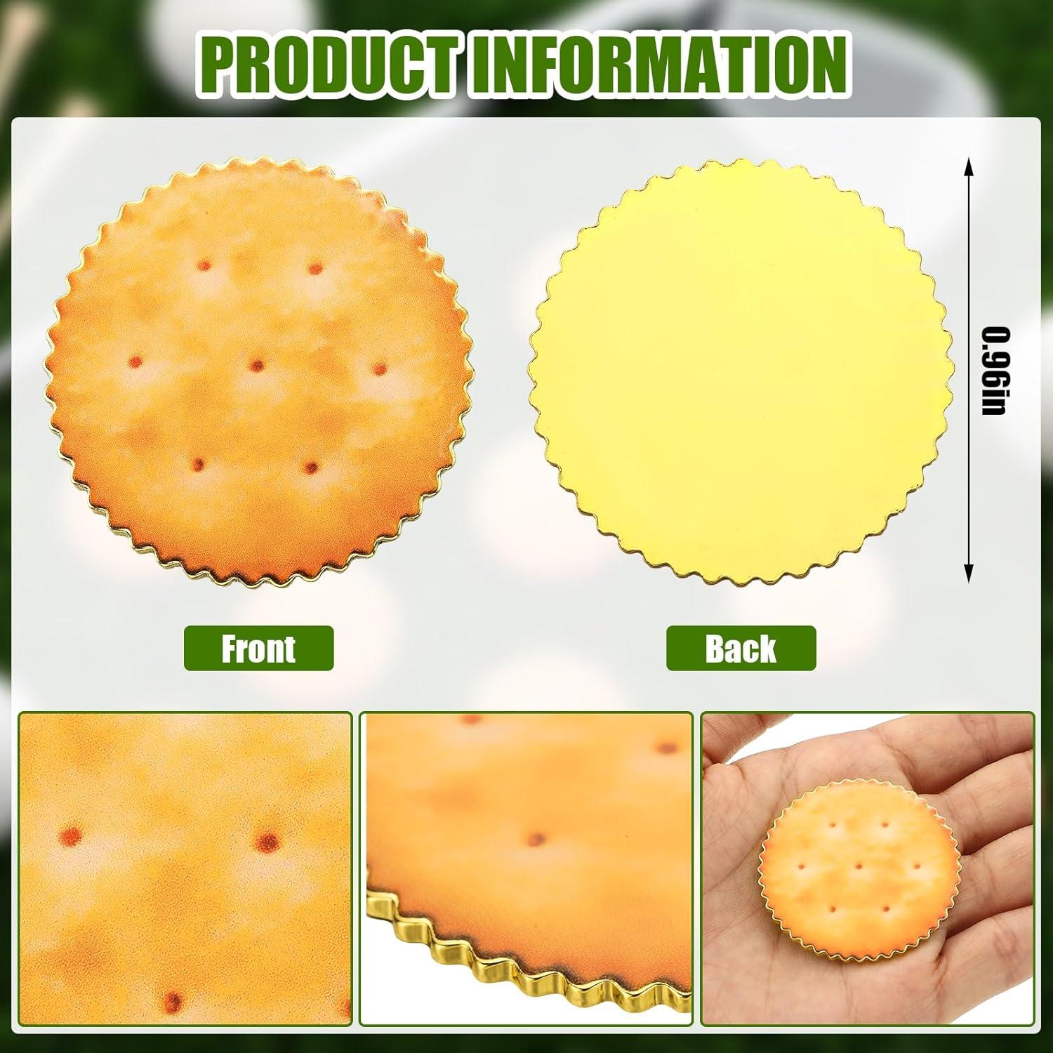 12 Marcadores de Pelotas de Golf Foilswirl Cookies Amarillo