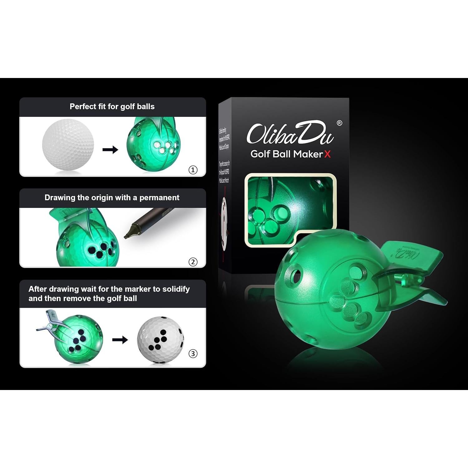 Plantilla Marcador Pelotas Golf OlibaDu M1014 Verde