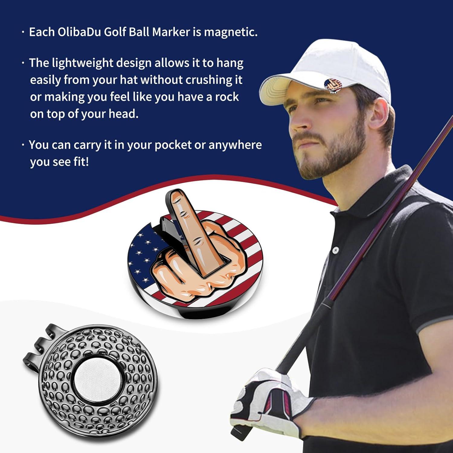 Conjunto de Marcadores de Pelota de Golf OlibaDu con Clip