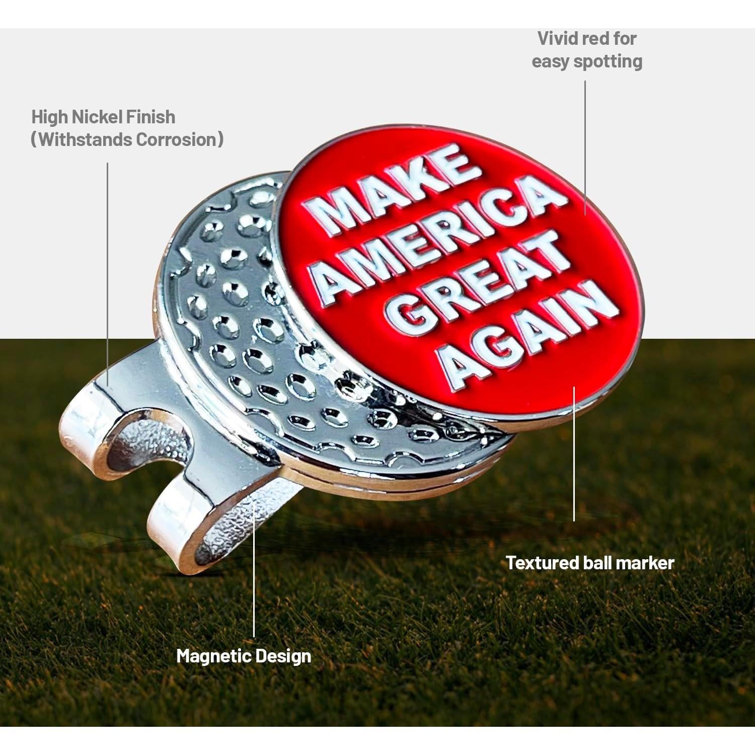 Marcador de Pelota de Golf Wolph C-001 Rojo Magnético