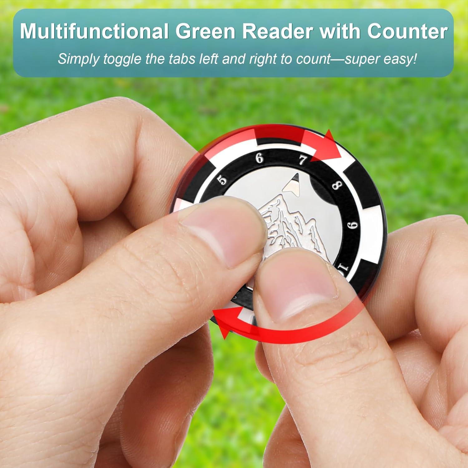 Lector de Green Yobbai SlopeVision Pro para Golf con Clip