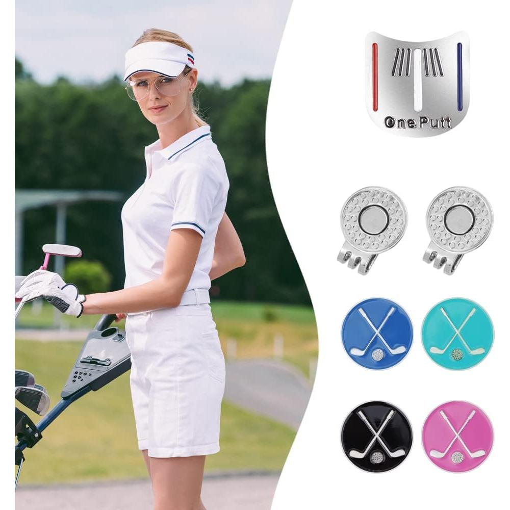 Marcadores de Pelotas de Golf IBEQUEM con Clips Magnéticos - 2 Pcs